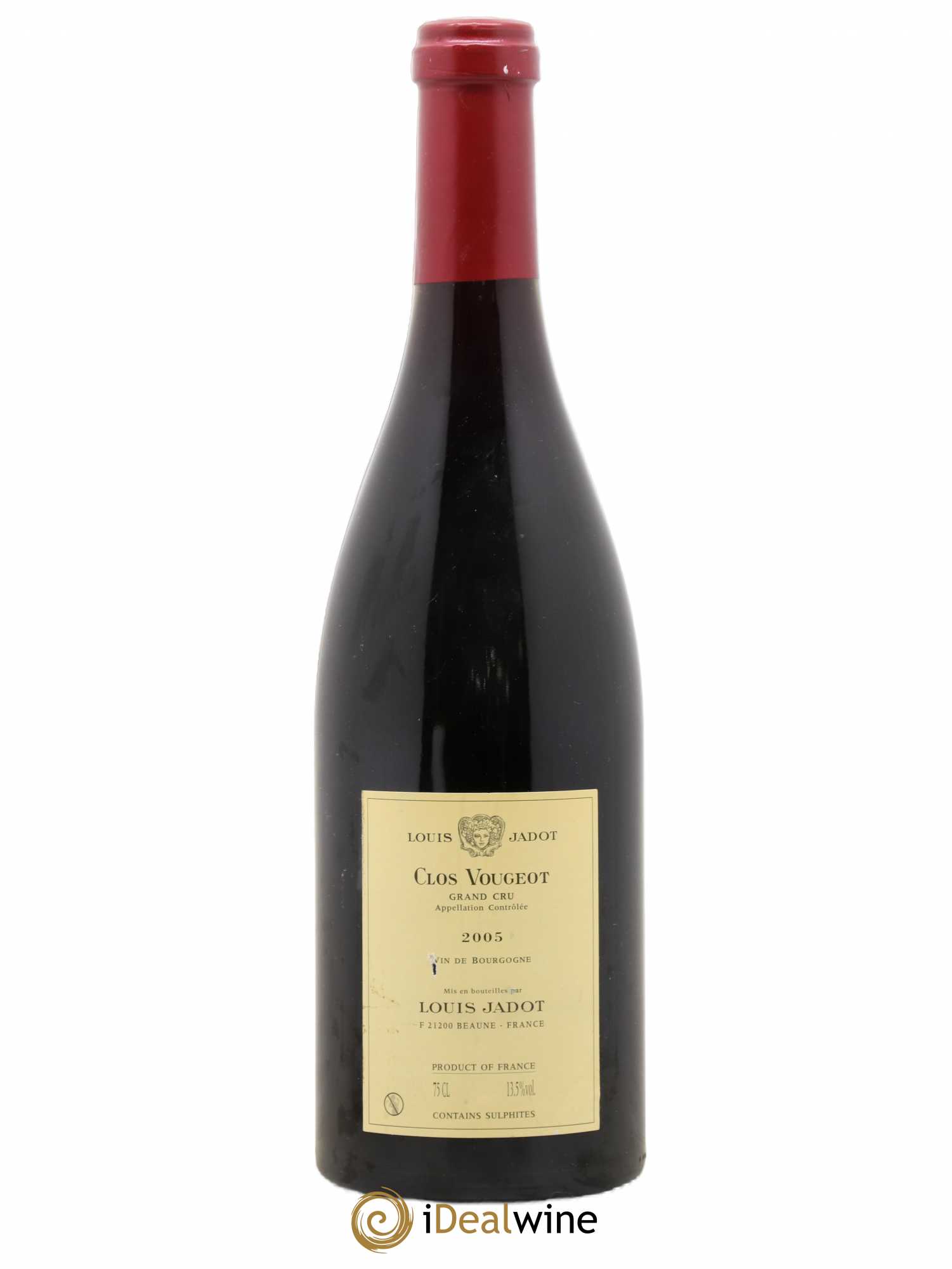 Clos de Vougeot Grand Cru Louis Jadot (Domaine) 2005 - Lot de 1 bouteille - 1