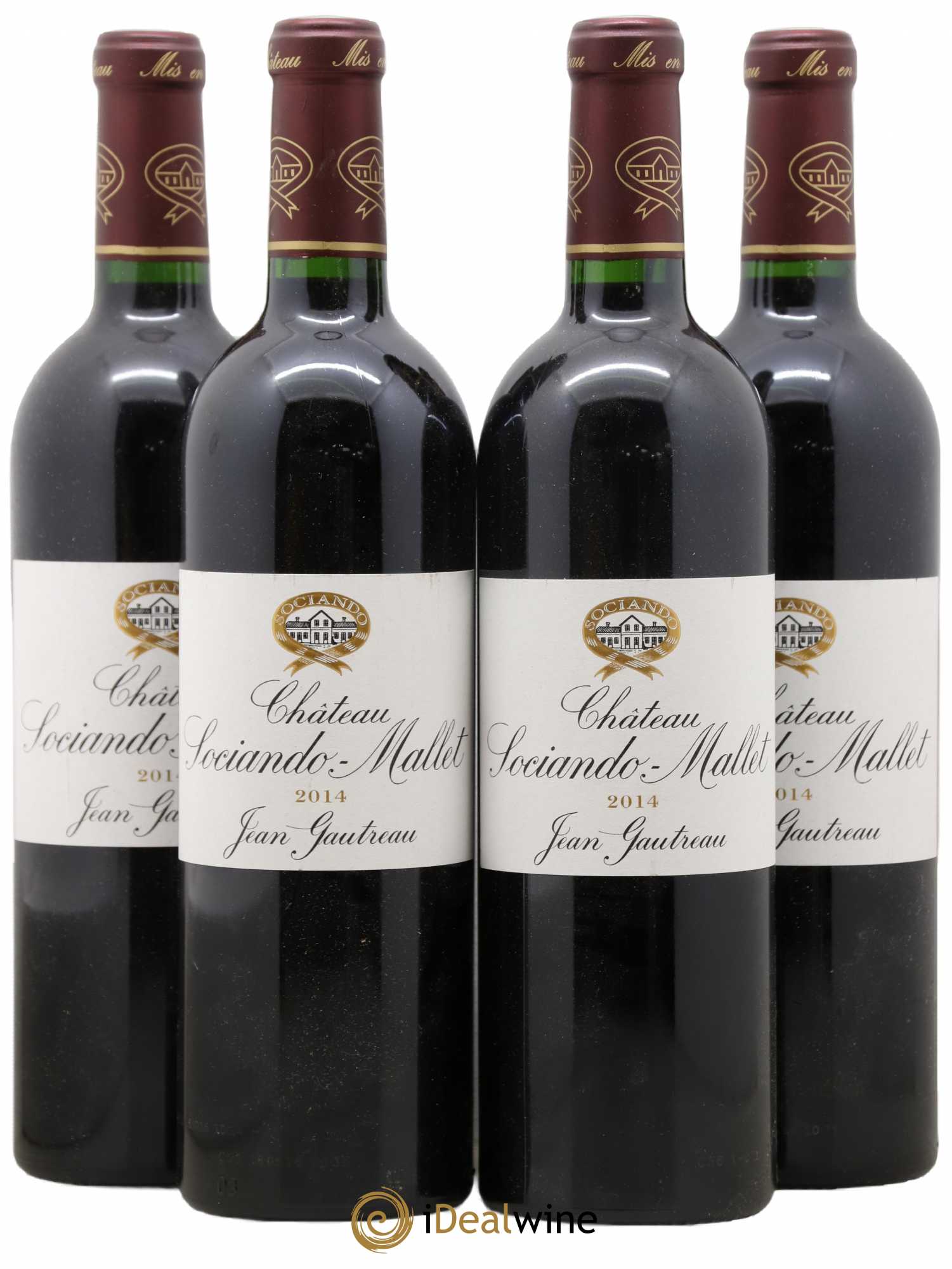 Château Sociando Mallet 2014 - Lot de 4 bouteilles - 0