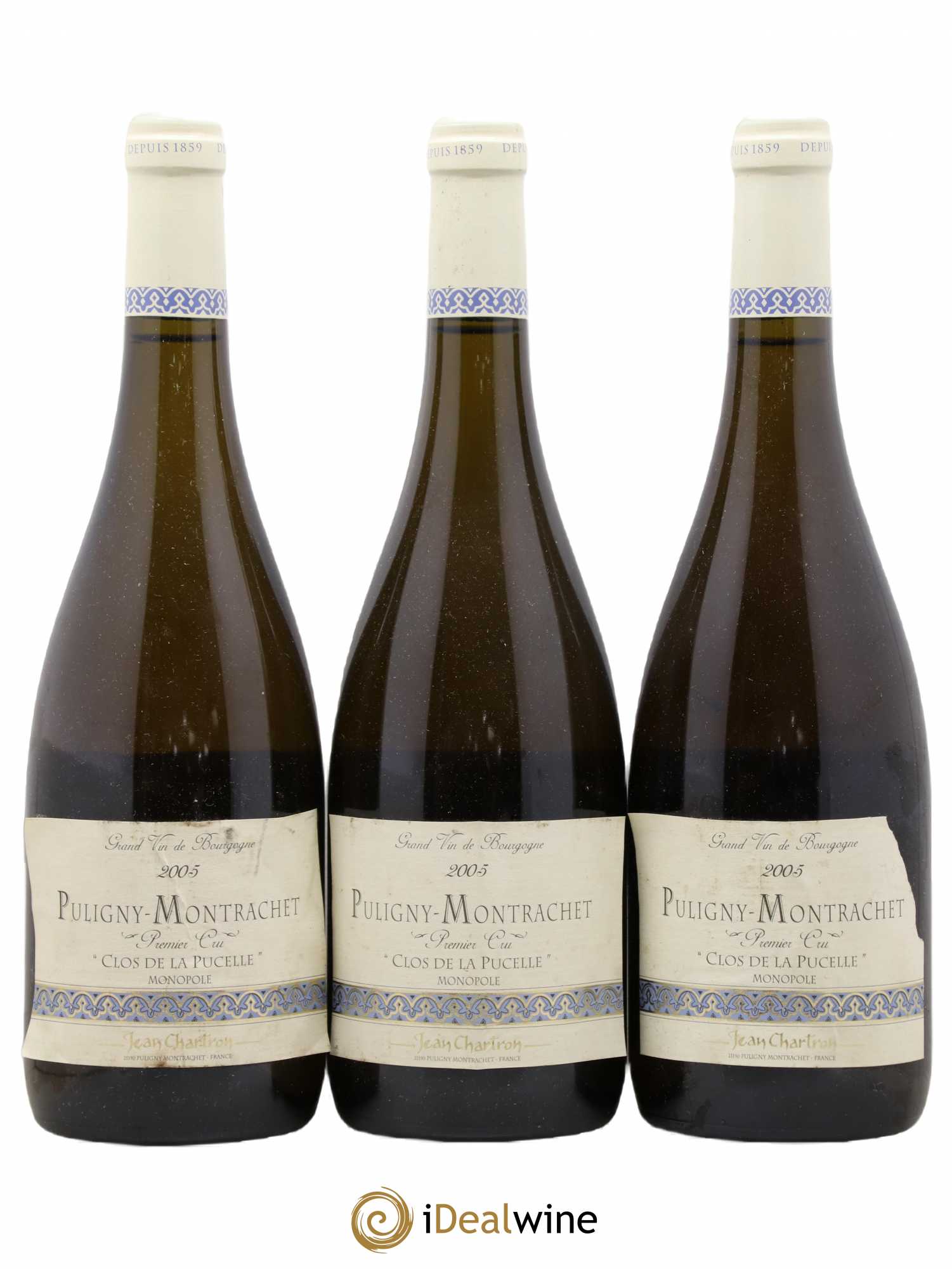 Puligny-Montrachet 1er Cru Clos de la Pucelle Jean Chartron (Domaine) 2005 - Lot de 3 bouteilles - 0