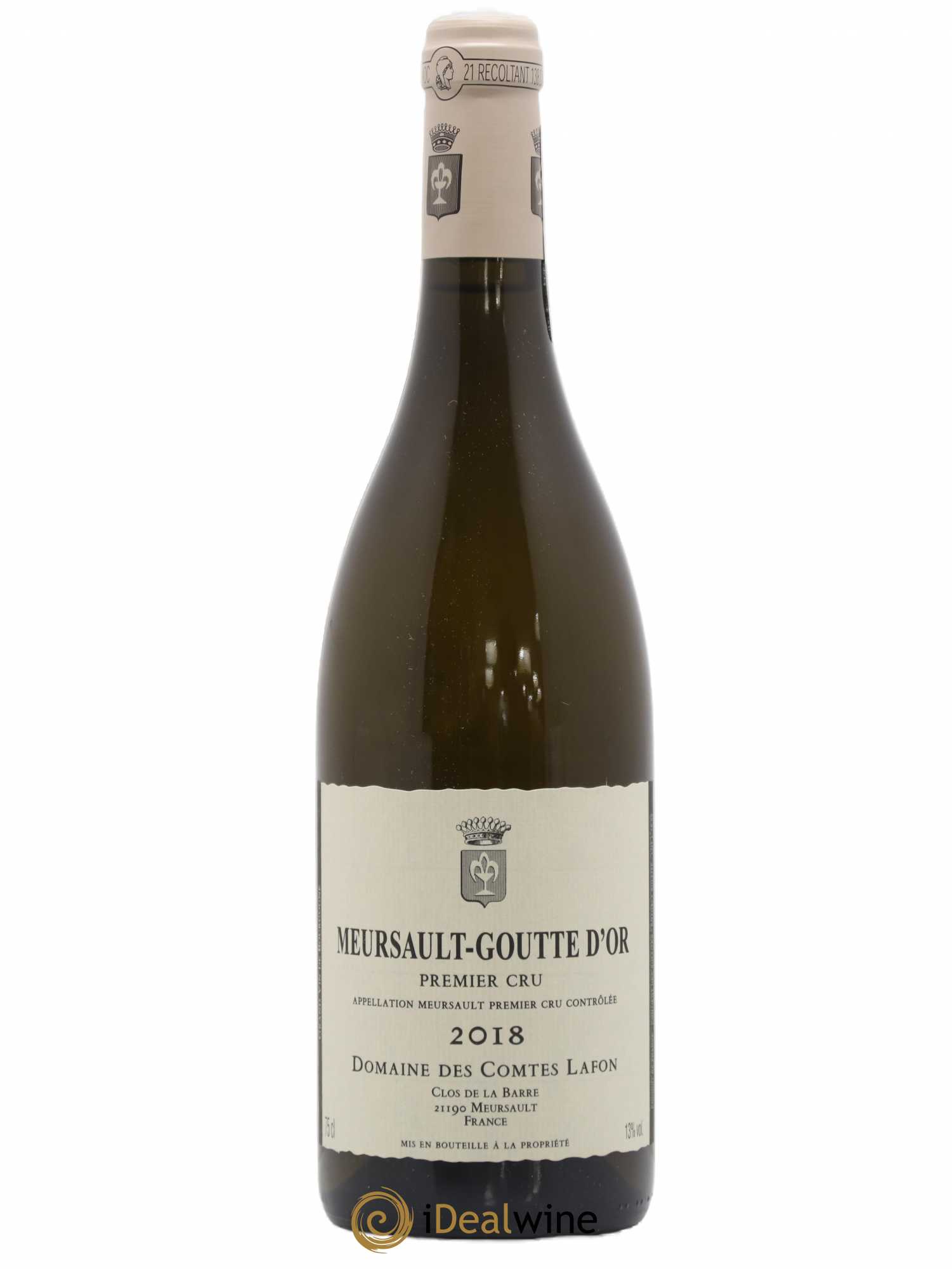 Meursault 1er Cru Goutte d'Or Comtes Lafon (Domaine des) 2018 - Lot de 1 bouteille - 0