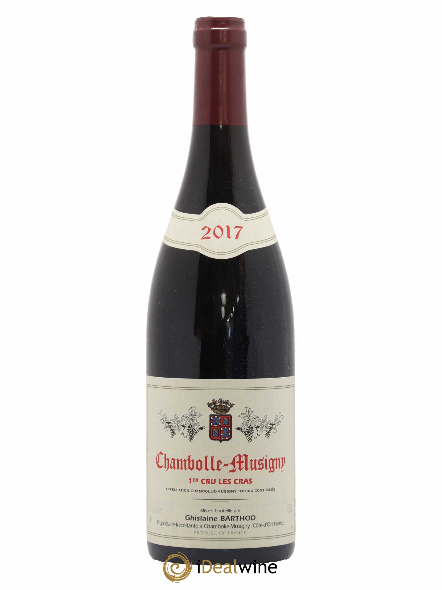 Chambolle-Musigny 1er Cru Les Cras Ghislaine Barthod 2017 - Lot de 1 bouteille - 0