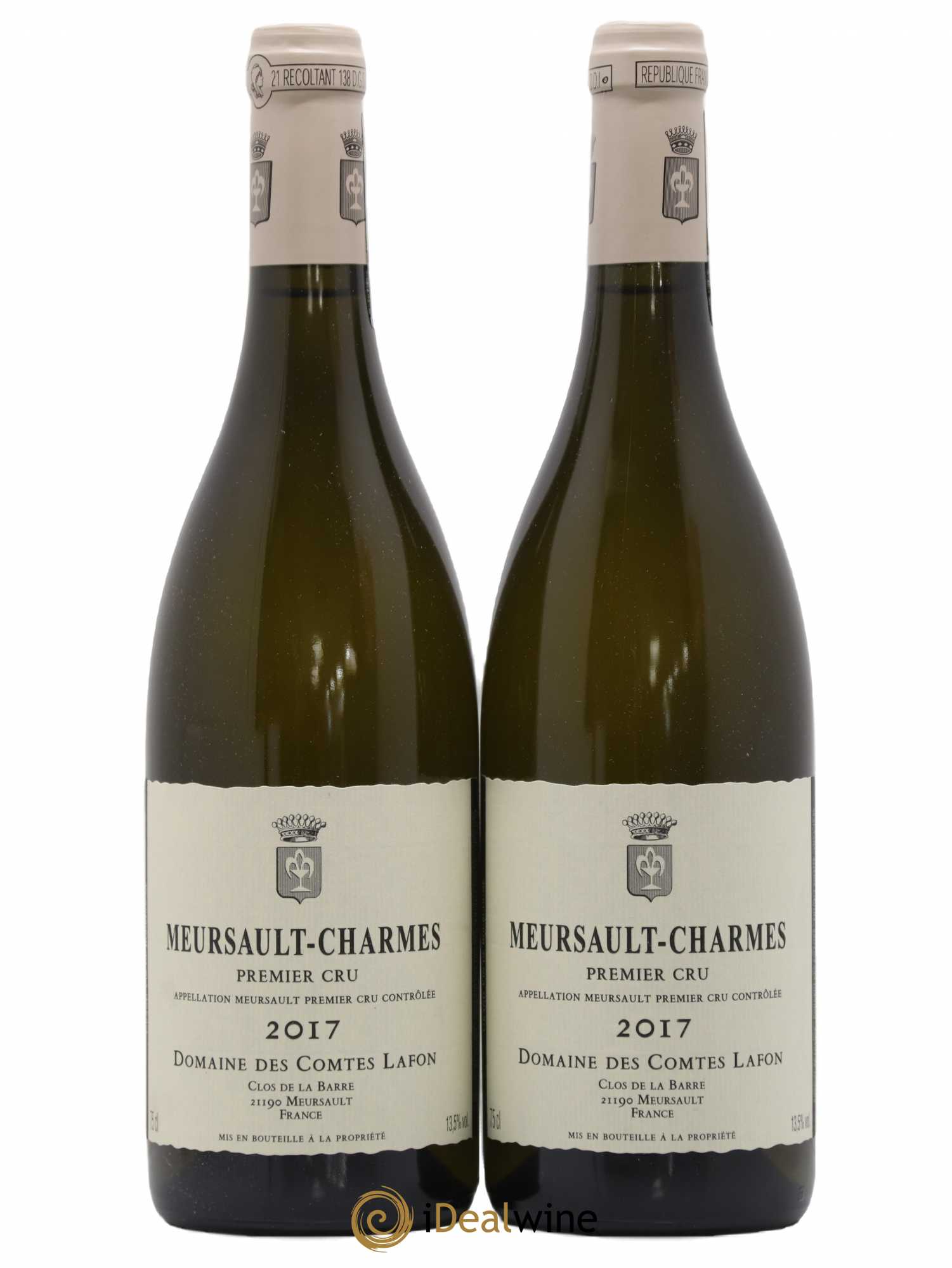 Meursault 1er Cru Charmes Comtes Lafon (Domaine des) 2017 - Lot de 2 bouteilles - 0