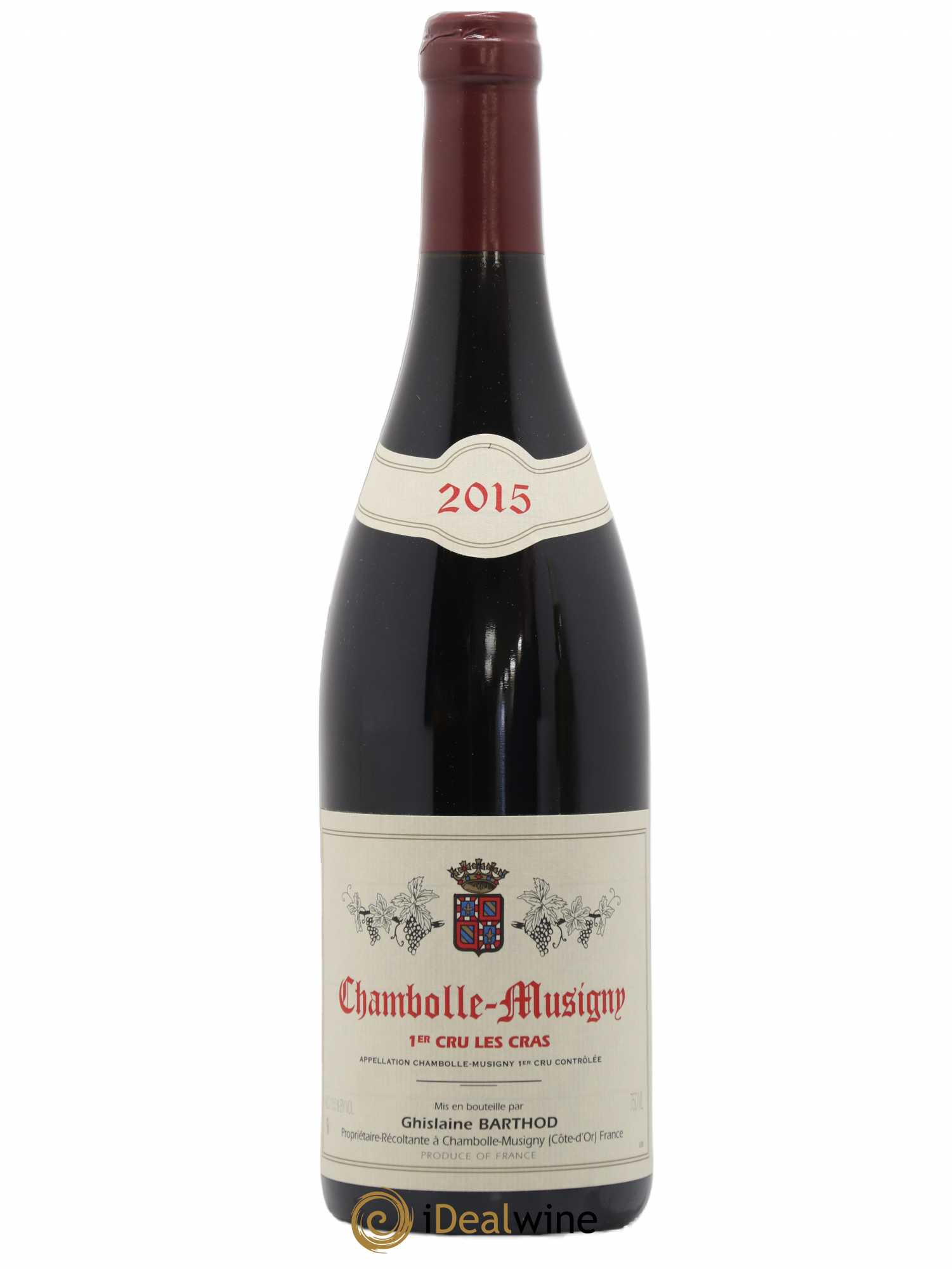 Chambolle-Musigny 1er Cru Les Cras Ghislaine Barthod 2015 - Lot de 1 bouteille - 0