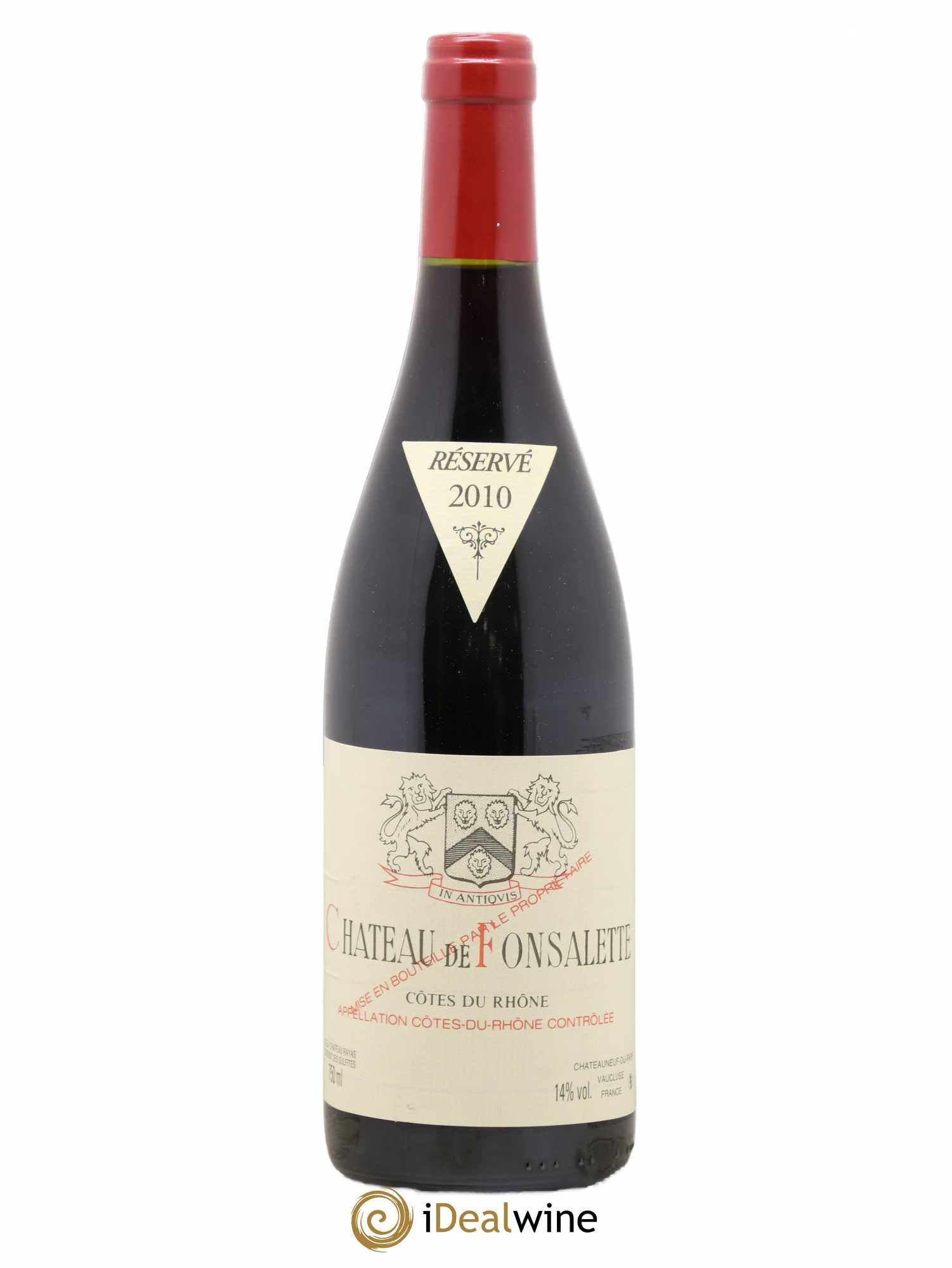 Côtes-du-Rhône Château de Fonsalette Emmanuel Reynaud 2010 - Lot de 1 bouteille - 0
