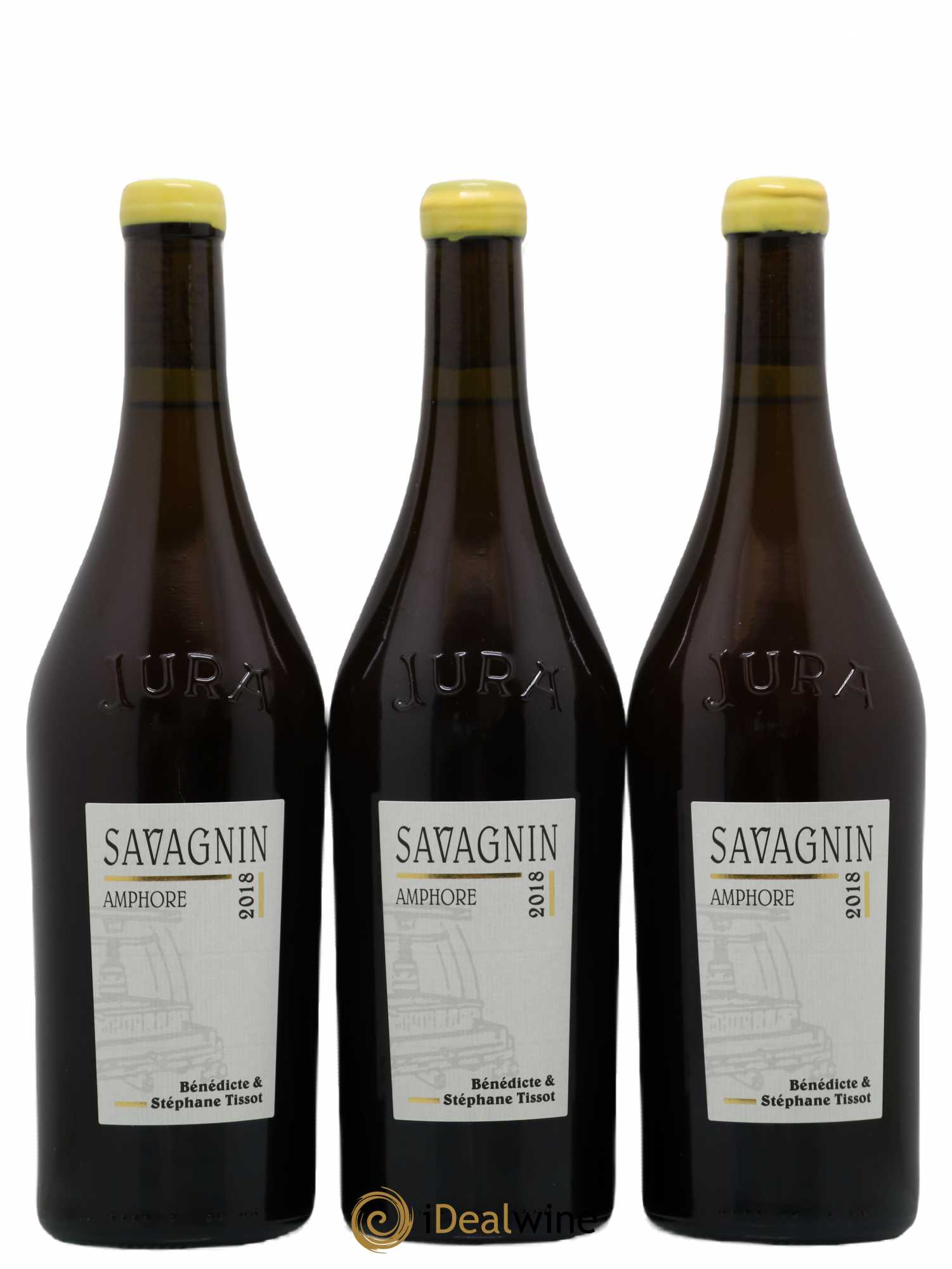 Arbois Savagnin En Amphore Bénédicte et Stéphane Tissot 2018 - Lot de 3 bouteilles - 0