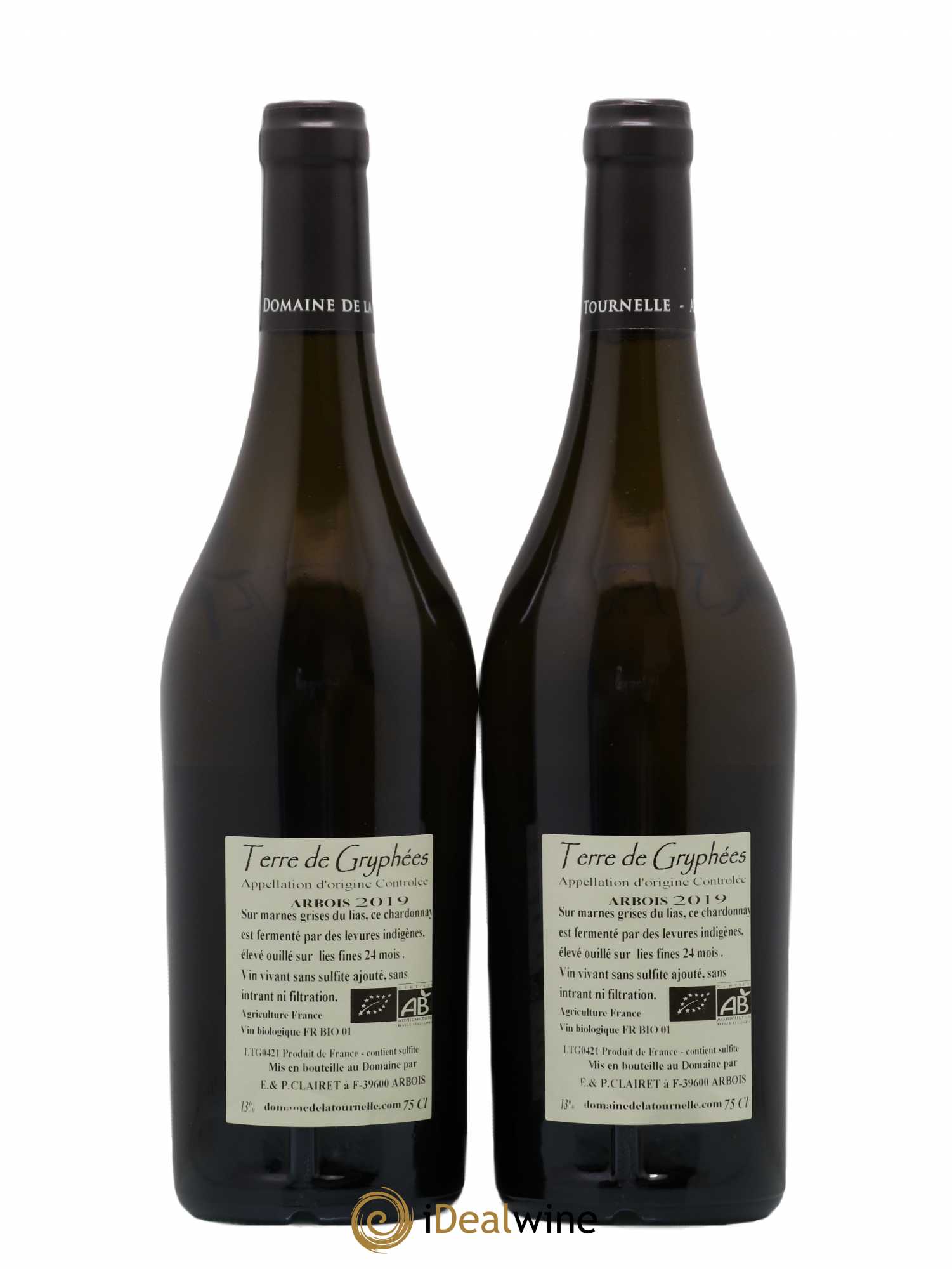 Arbois Terre De Gryphées Domaine de la Tournelle 2019 - Lot de 2 bouteilles - 1