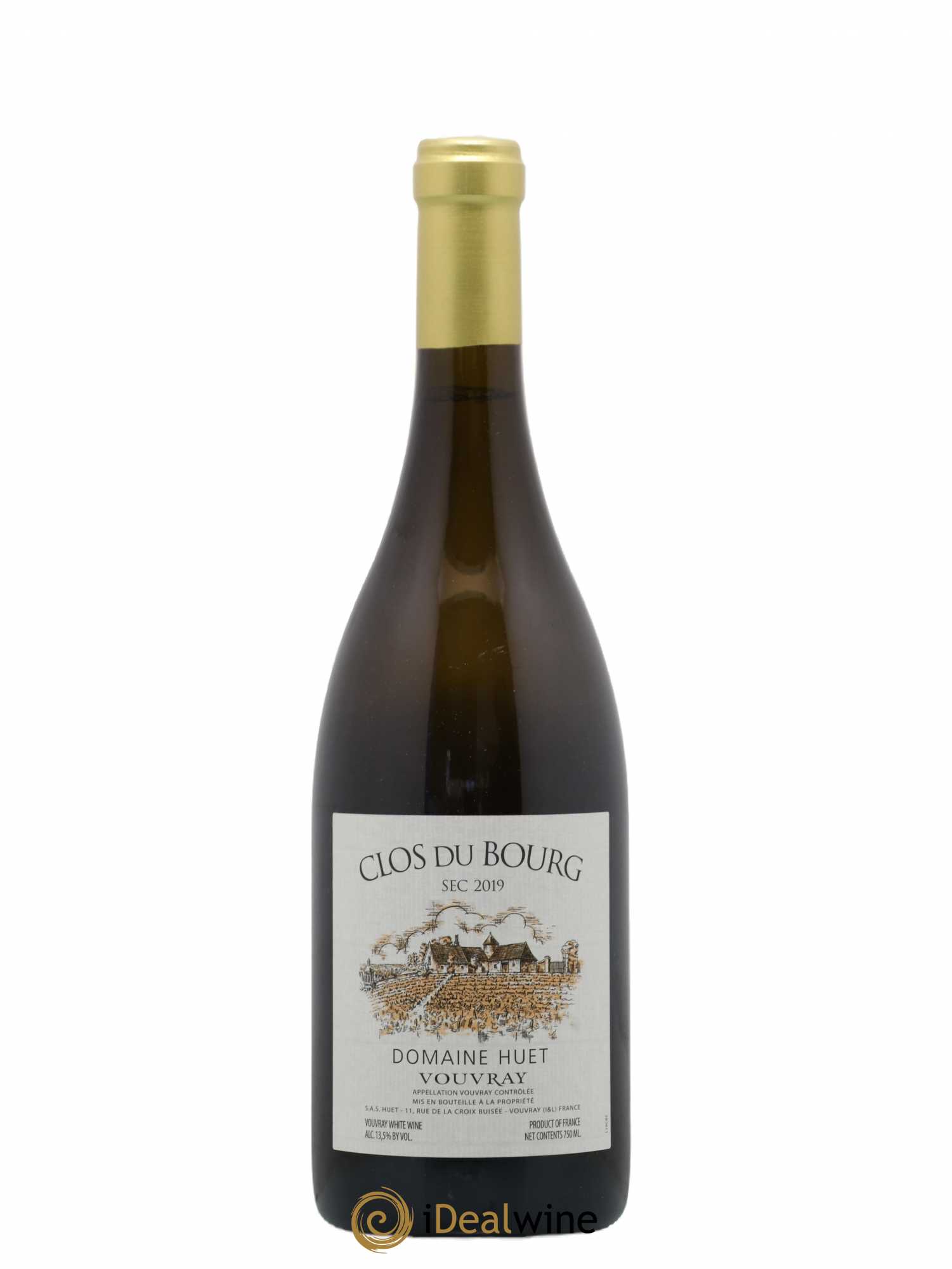 Vouvray Clos du Bourg Sec Domaine Huet 2019 - Lot de 1 bouteille - 0