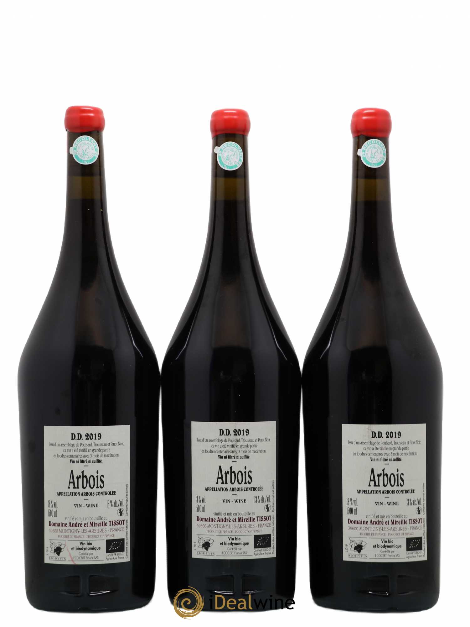 Arbois DD Bénédicte et Stéphane Tissot 2019 - Lot de 3 magnums - 1
