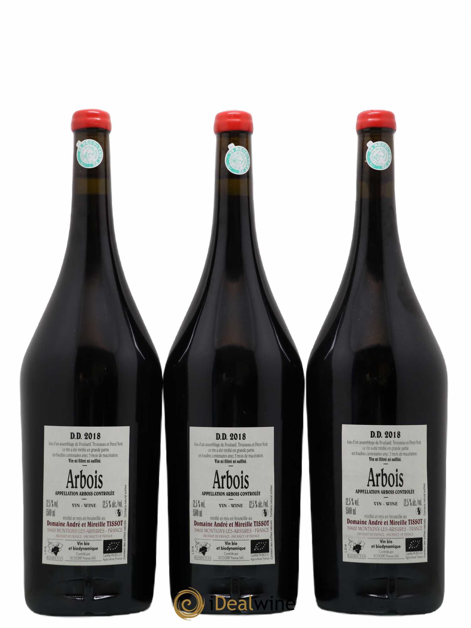 Arbois DD Bénédicte et Stéphane Tissot 2018 - Lot de 3 magnums - 1