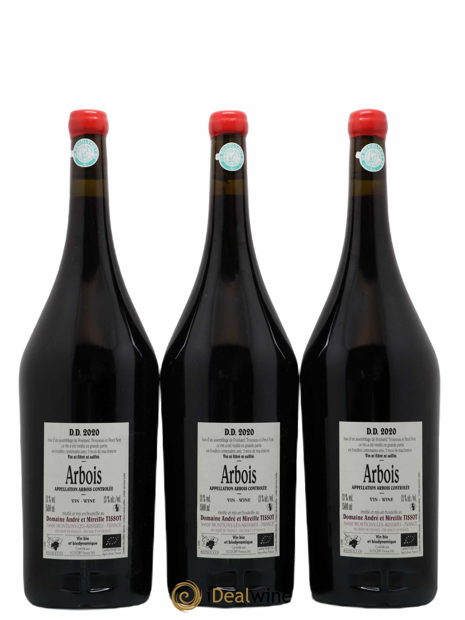Arbois DD Bénédicte et Stéphane Tissot 2020 - Lot de 3 magnums - 1
