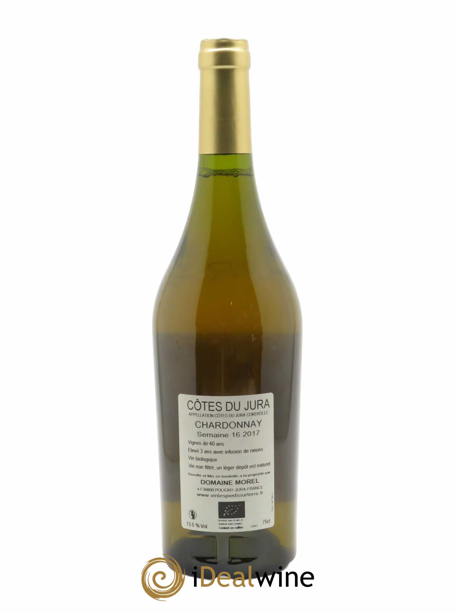 Côtes du Jura Chardonnay Semaine 16 Domaine Morel Les Pieds Sur Terre 2017 - Lot de 1 bouteille - 1