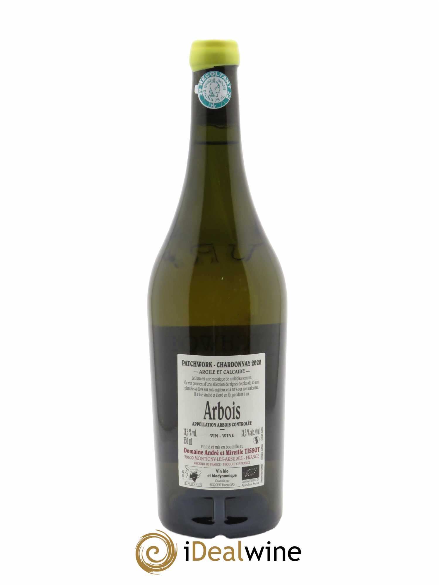 Arbois Patchwork Bénédicte et Stéphane Tissot 2020 - Lot de 1 bouteille - 1
