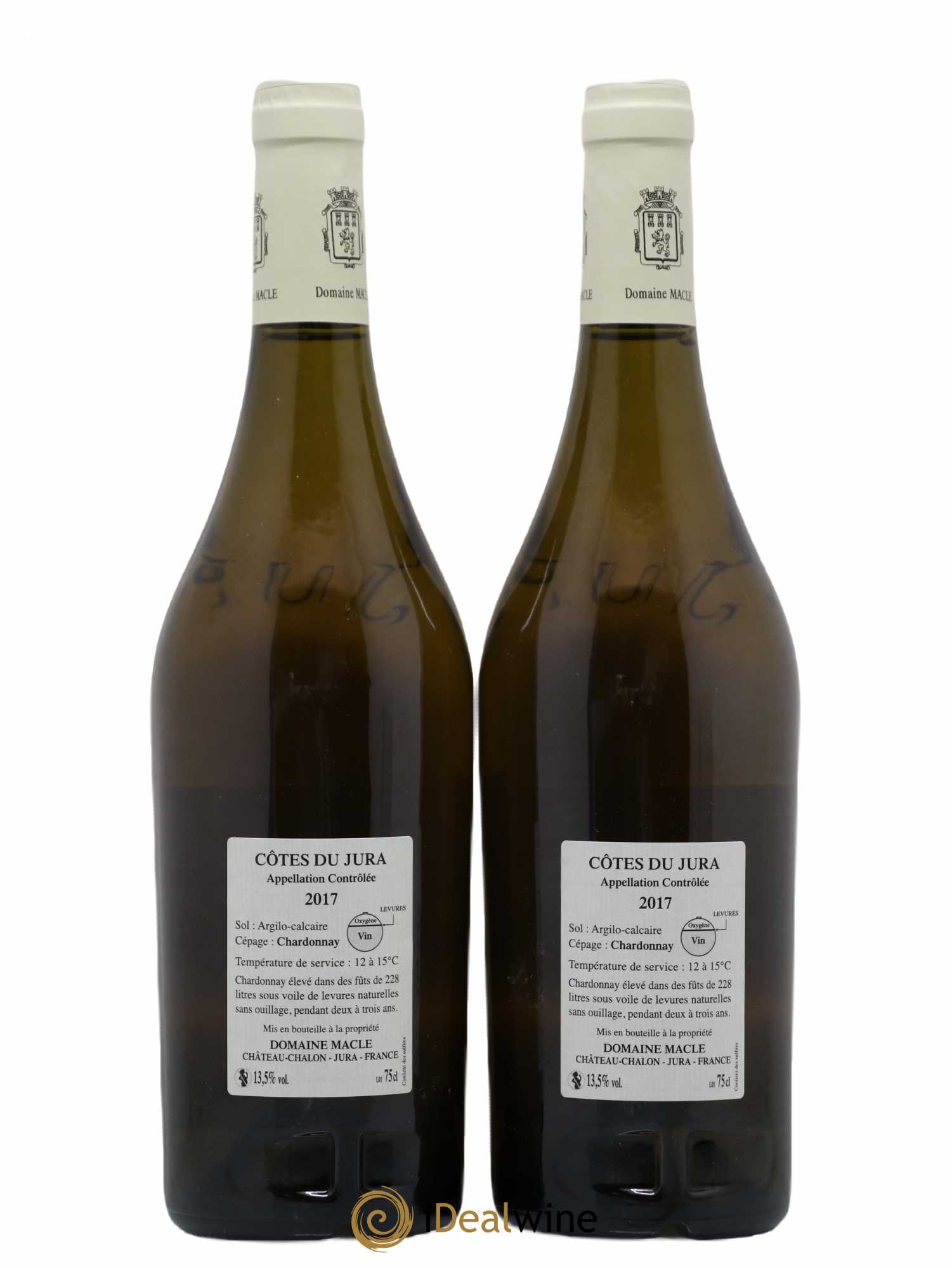 Côtes du Jura Chardonnay sous voile Jean Macle 2017 - Lot de 2 bouteilles - 1