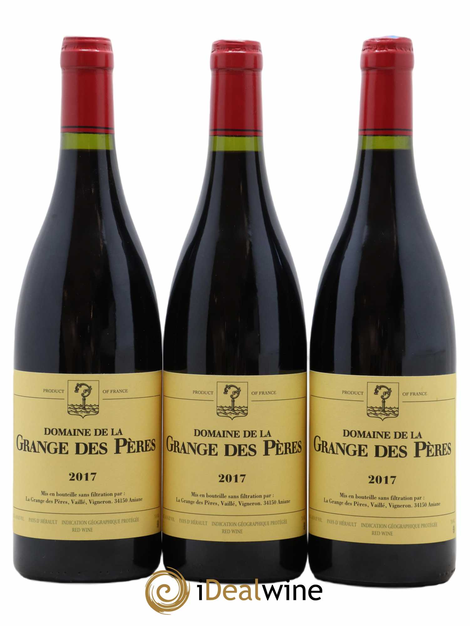 Pays d'Hérault Grange des Pères Laurent Vaillé 2017 - Lot de 3 bouteilles - 0