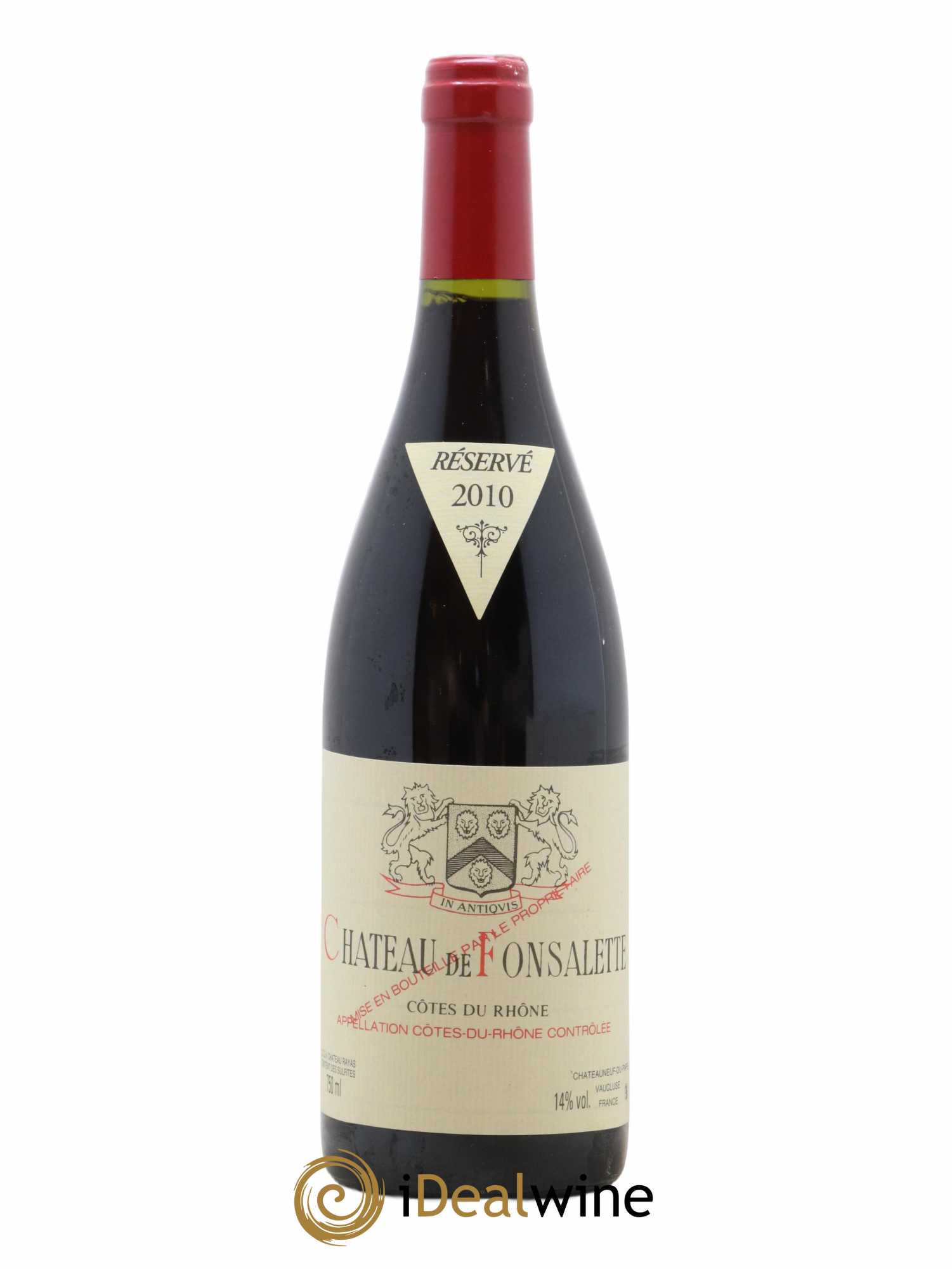 Côtes-du-Rhône Château de Fonsalette Emmanuel Reynaud 2010 - Lot de 1 bouteille - 0
