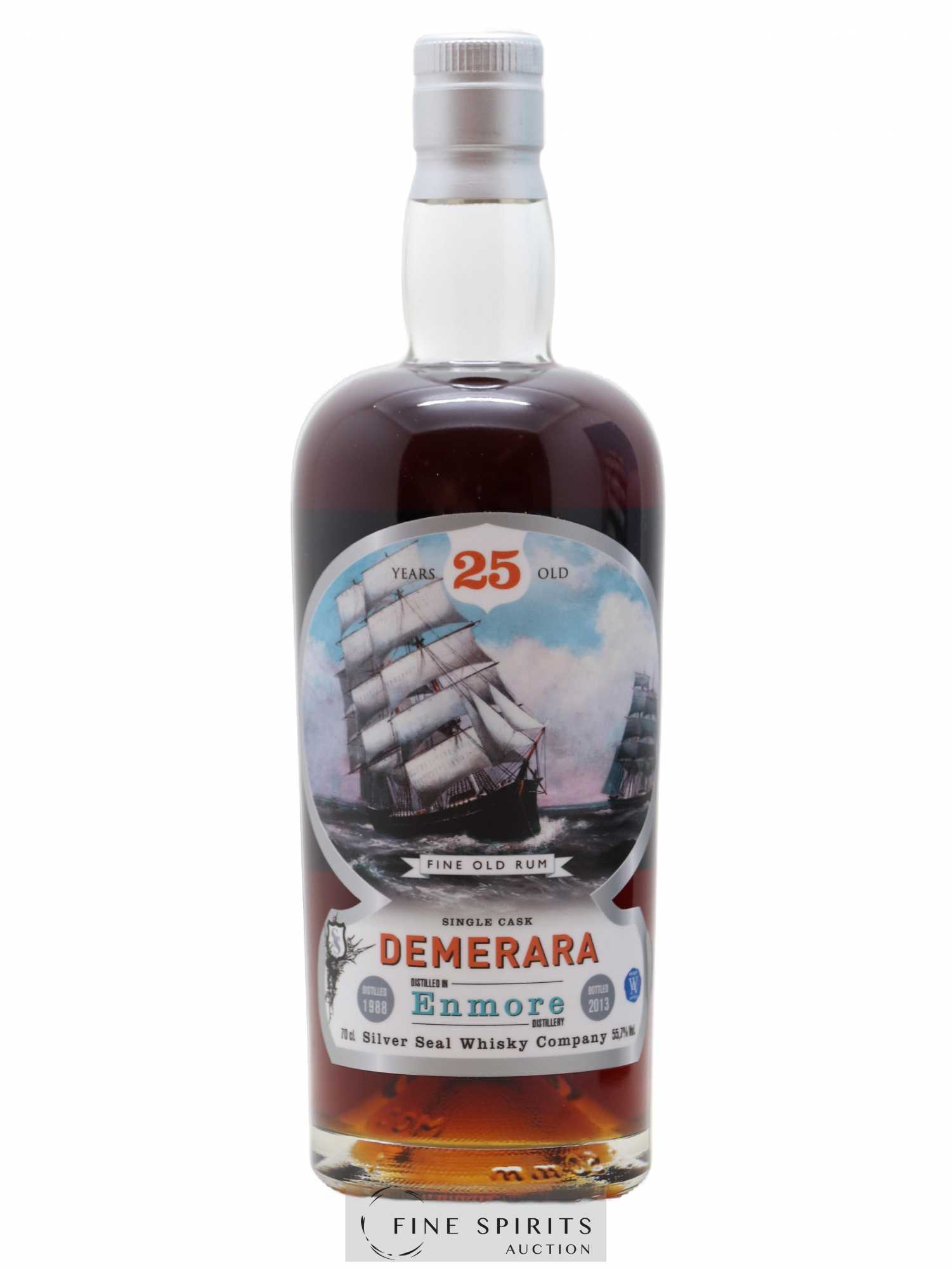 Enmore 25 years 1988 Silver Seal Whisky Company Cask n°47 - One of 215 - bottled 2013 Whisky Antique - Lot of 1 bottle - 1