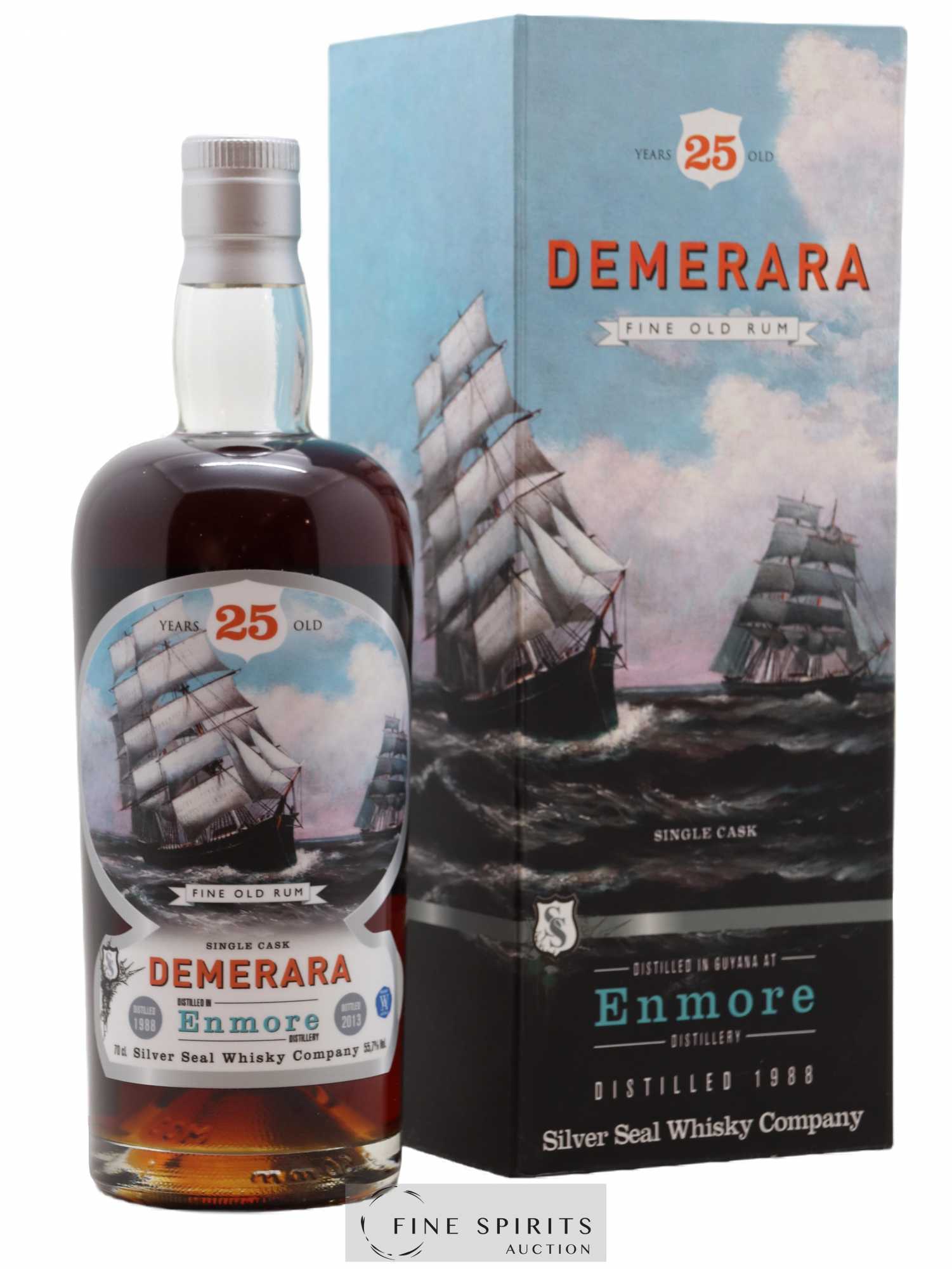 Enmore 25 years 1988 Silver Seal Whisky Company Cask n°47 - One of 215 - bottled 2013 Whisky Antique - Lot of 1 bottle - 0