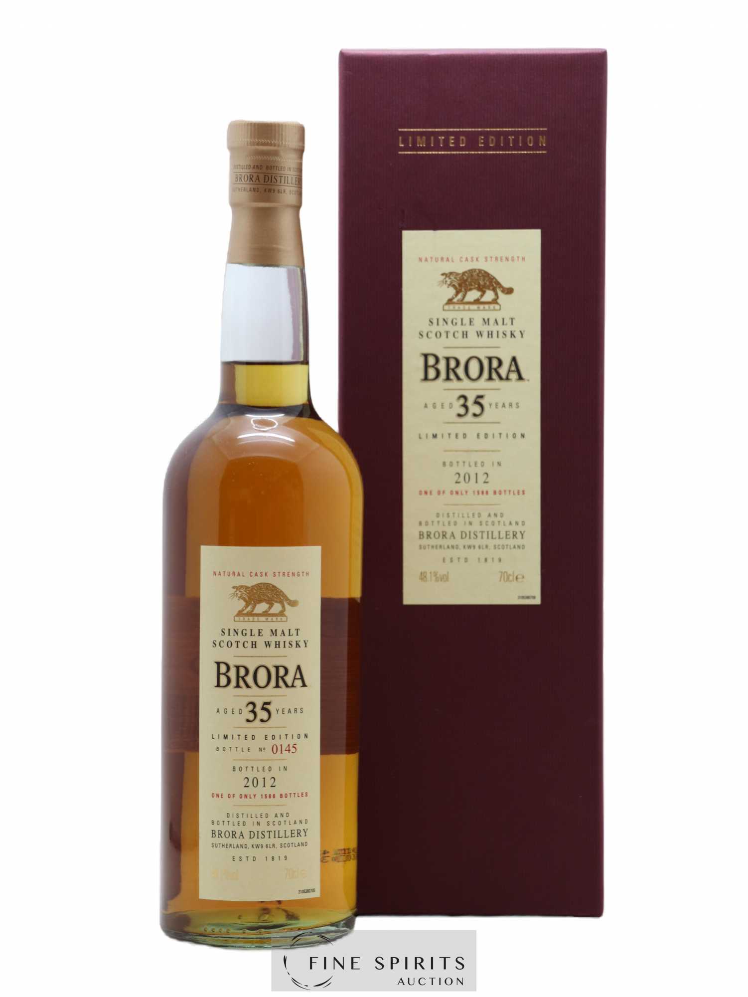 Brora 35 years Of. Natural Cask Strengh - One of 1566 - bottled 2012 Limited Edition - Posten von 1 Flasche - 0