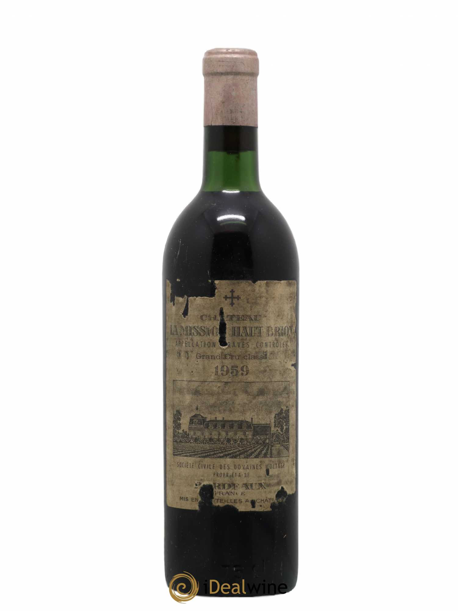 Château la Mission Haut-Brion Cru Classé de Graves 1959 - Lot de 1 bouteille - 0