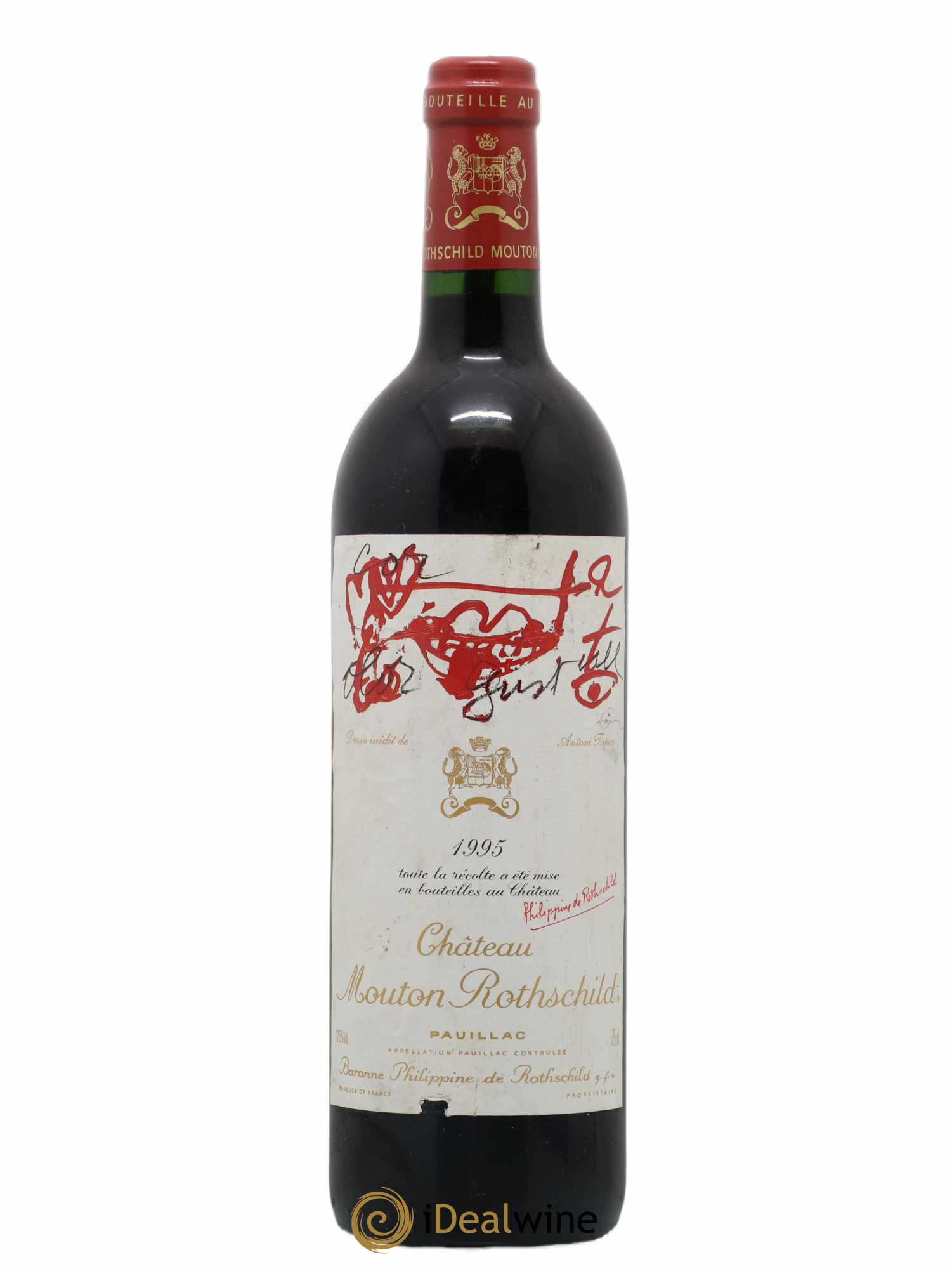 Château Mouton Rothschild 1er Grand Cru Classé 1995 - Lot de 1 bouteille - 0