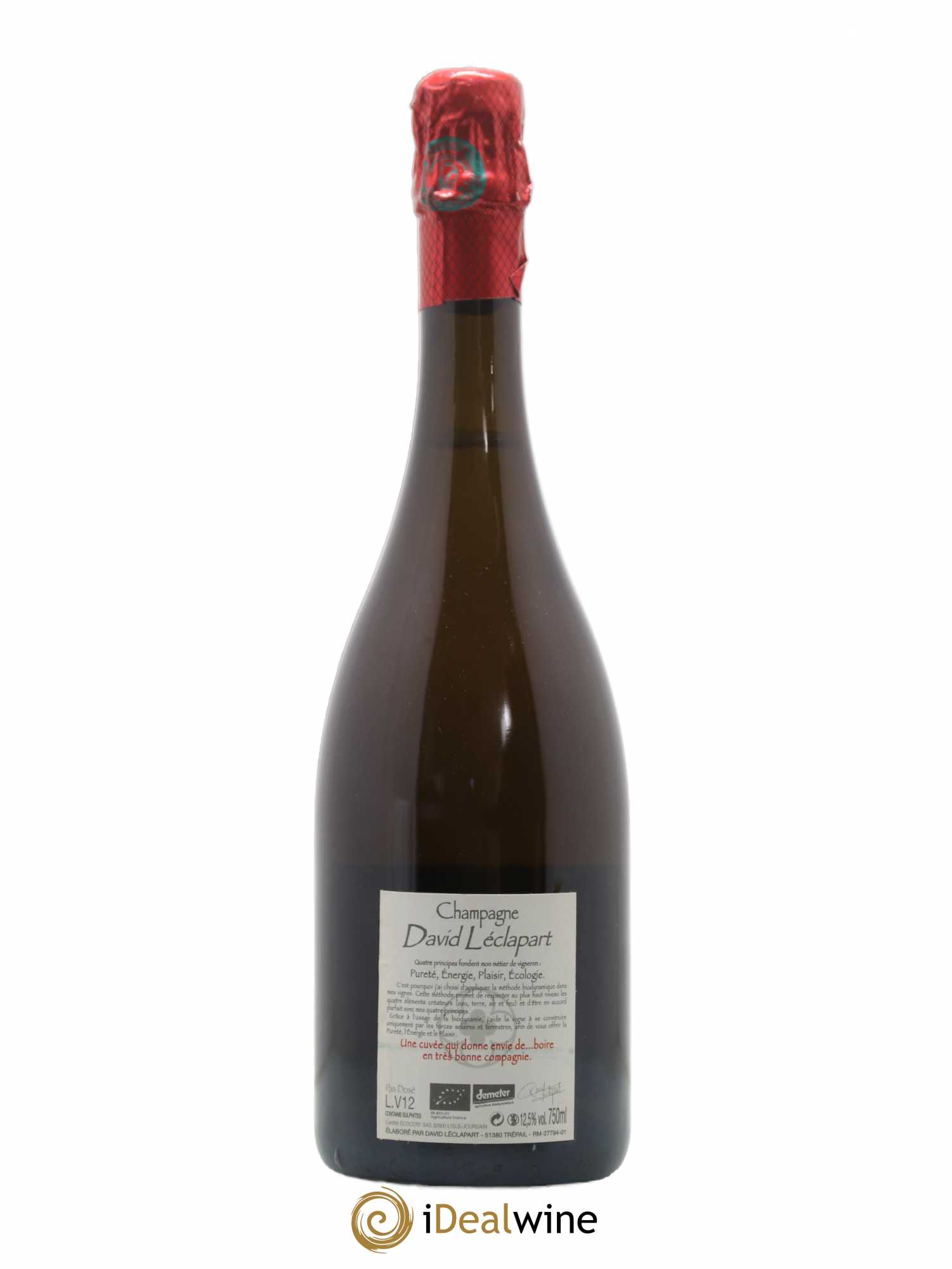 Champagne Aphrodisiaque David Leclapart 2012 - Posten von 1 Flasche - 1