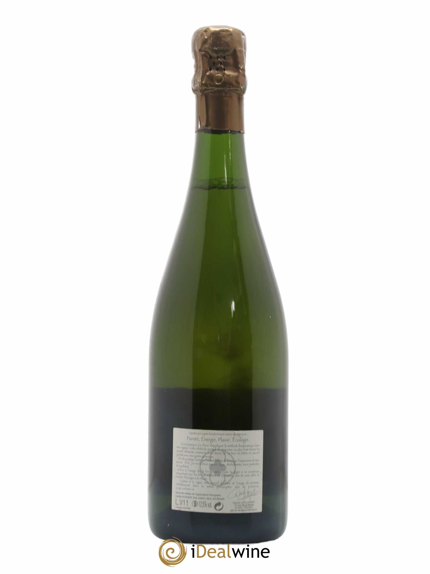 L'Artiste Blanc de Blancs 1er Cru Extra-Brut David Leclapart 2014 - Lot de 1 bouteille - 1