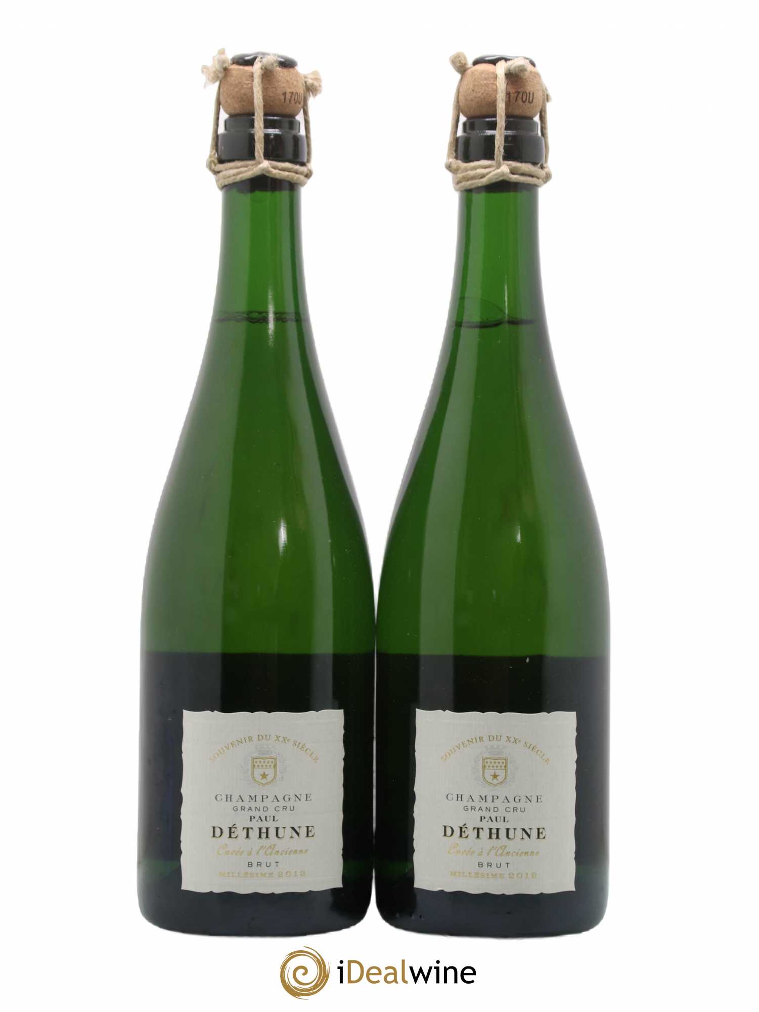 Champagne Paul Dethune Cuvée A l'Ancienne 2012 - Posten von 2 Flaschen - 0