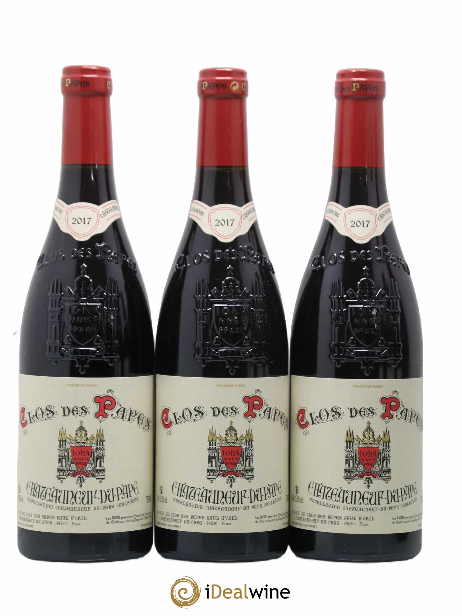 Châteauneuf-du-Pape Clos des Papes - Paul Avril 2017 - Lot de 6 bouteilles - 1