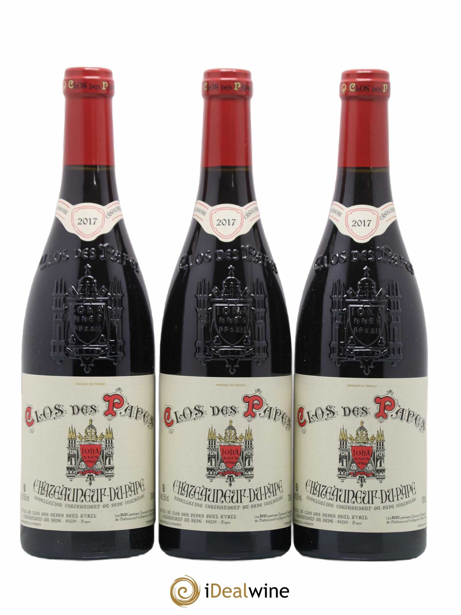 Châteauneuf-du-Pape Clos des Papes - Paul Avril 2017 - Lot de 6 bouteilles - 2