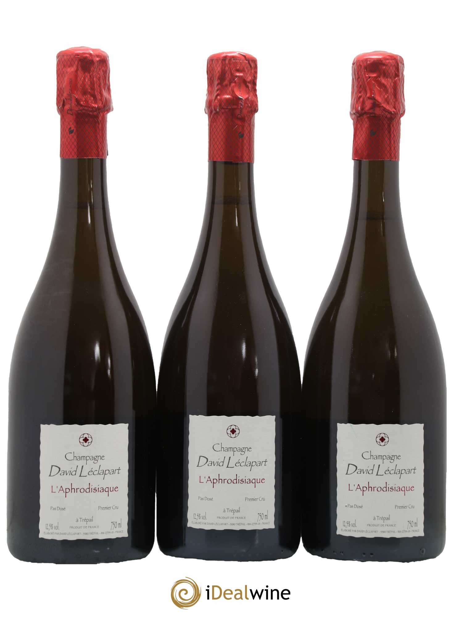 Champagne Aphrodisiaque David Leclapart 2012 - Posten von 3 Flaschen - 0