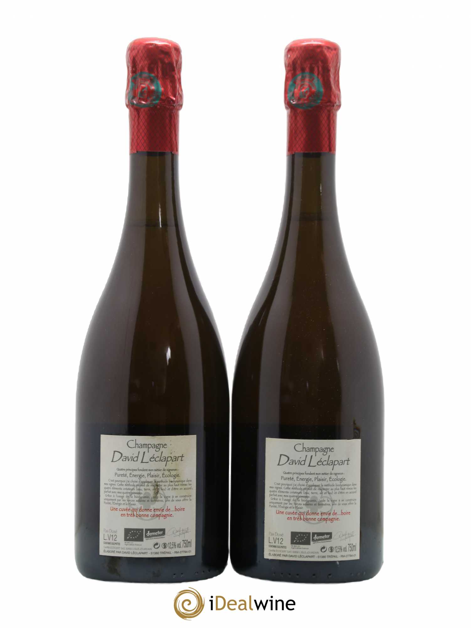 Champagne Aphrodisiaque David Leclapart 2012 - Posten von 2 Flaschen - 1