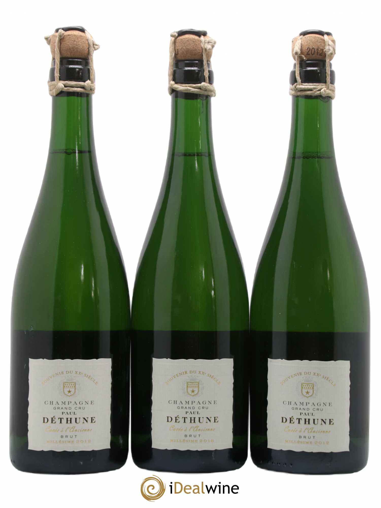 Champagne Paul Dethune Cuvée A l'Ancienne 2012 - Lot de 3 bouteilles - 0