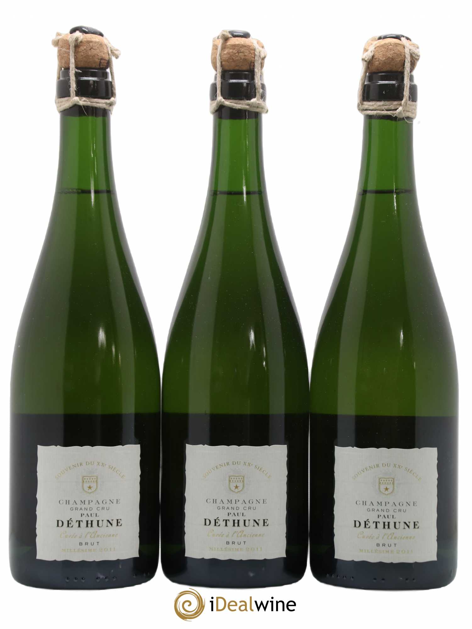Champagne Paul Dethune Cuvée A l'Ancienne 2011 - Posten von 3 Flaschen - 0