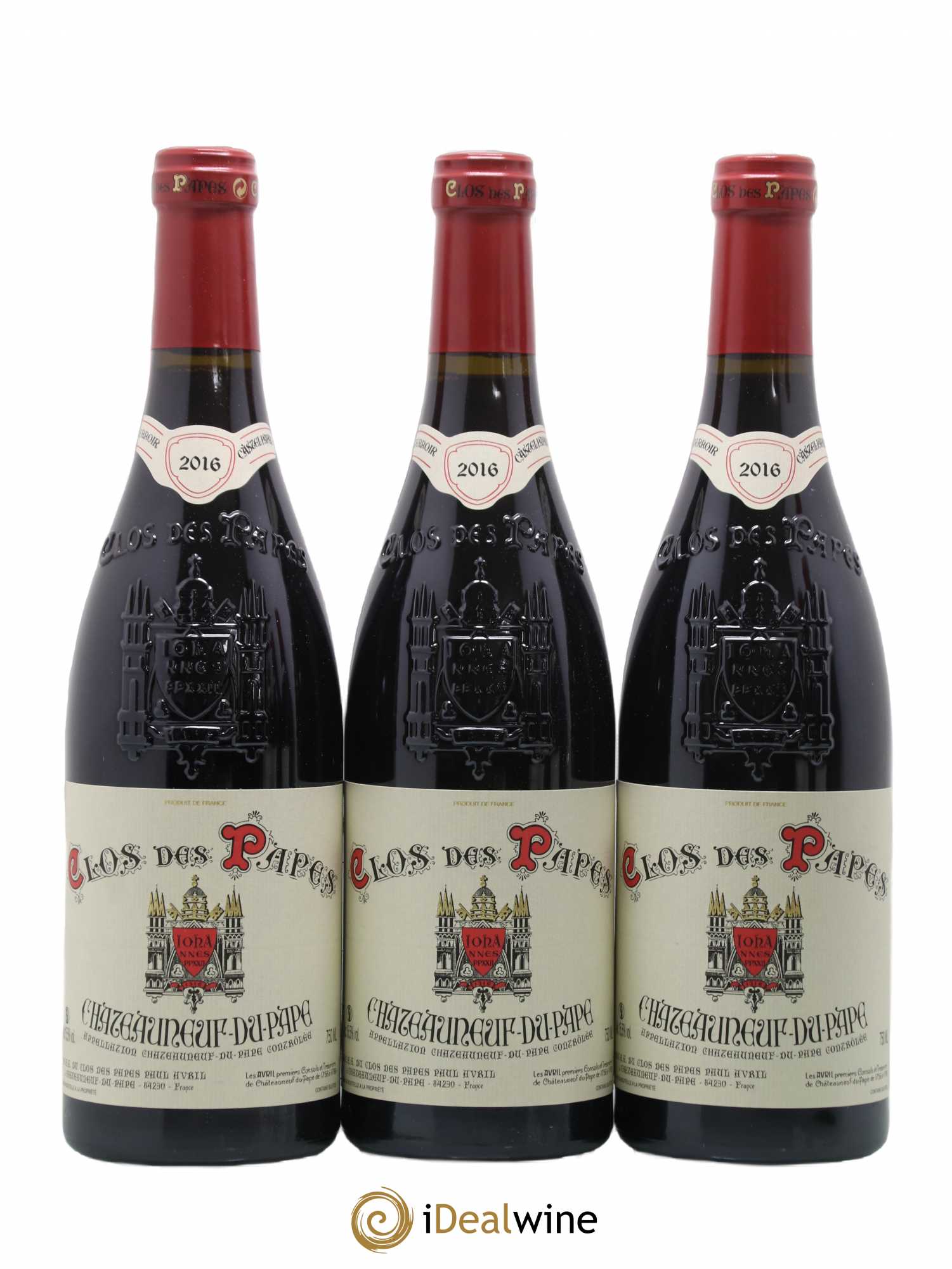 Châteauneuf-du-Pape Clos des Papes - Paul Avril 2016 - Lot de 6 bouteilles - 1