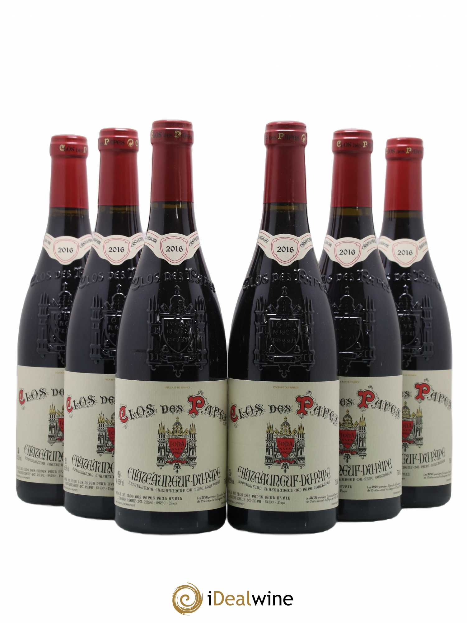 Châteauneuf-du-Pape Clos des Papes - Paul Avril 2016 - Lot de 6 bouteilles - 0
