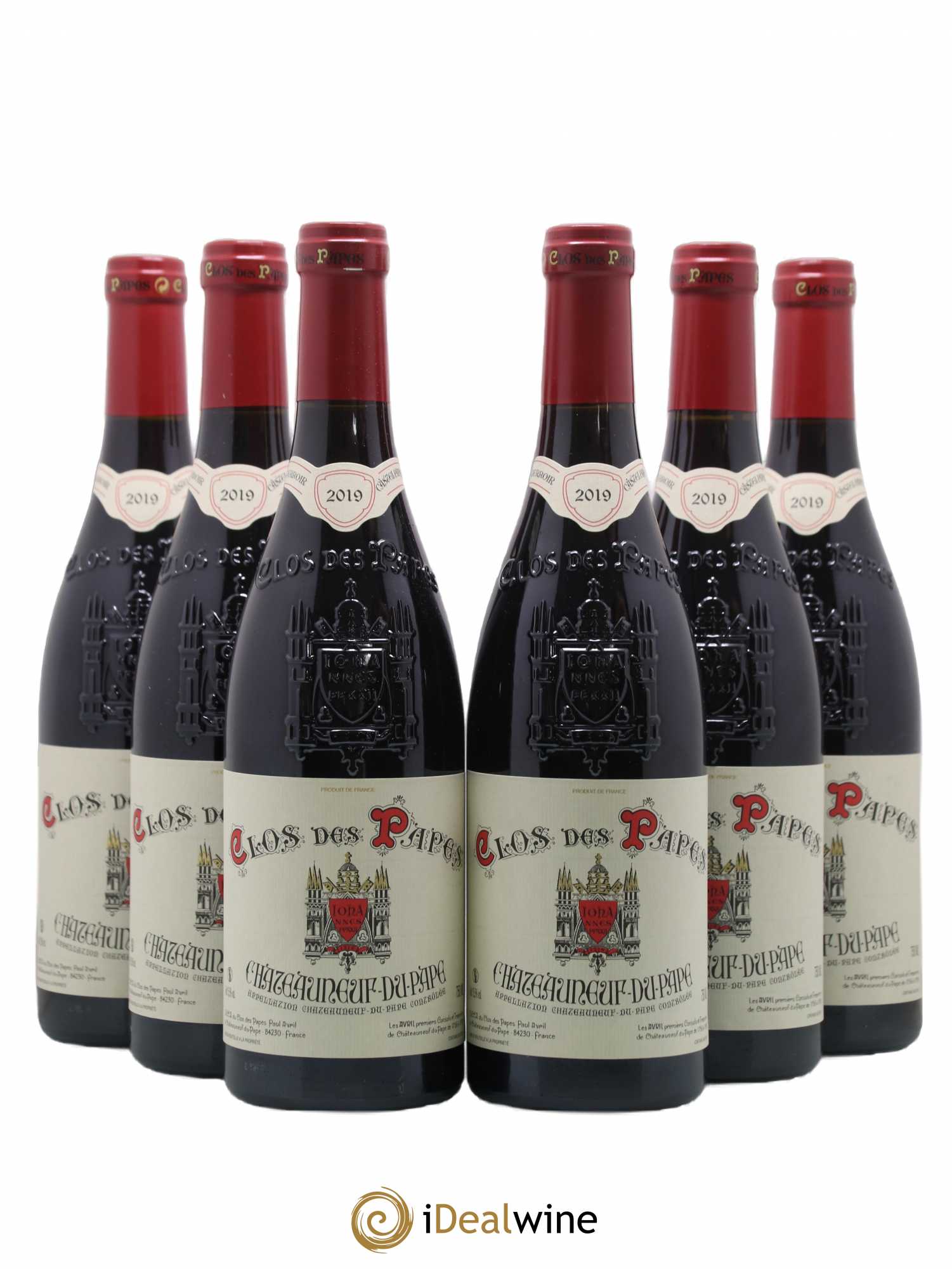 Châteauneuf-du-Pape Clos des Papes - Paul Avril 2019 - Lot de 6 bouteilles - 0