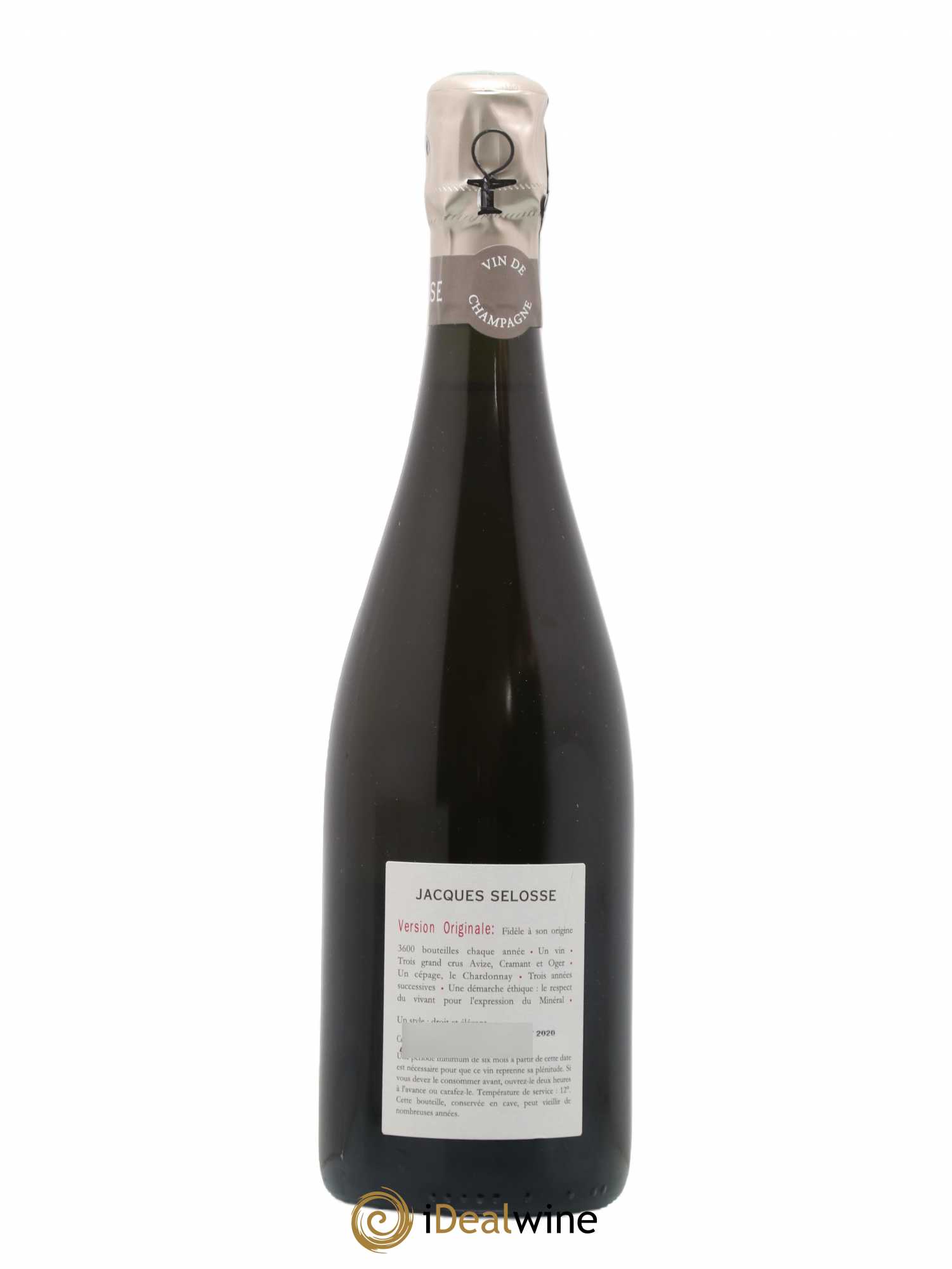 Version Originale Jacques Selosse 2020 - Lot de 1 bouteille - 1