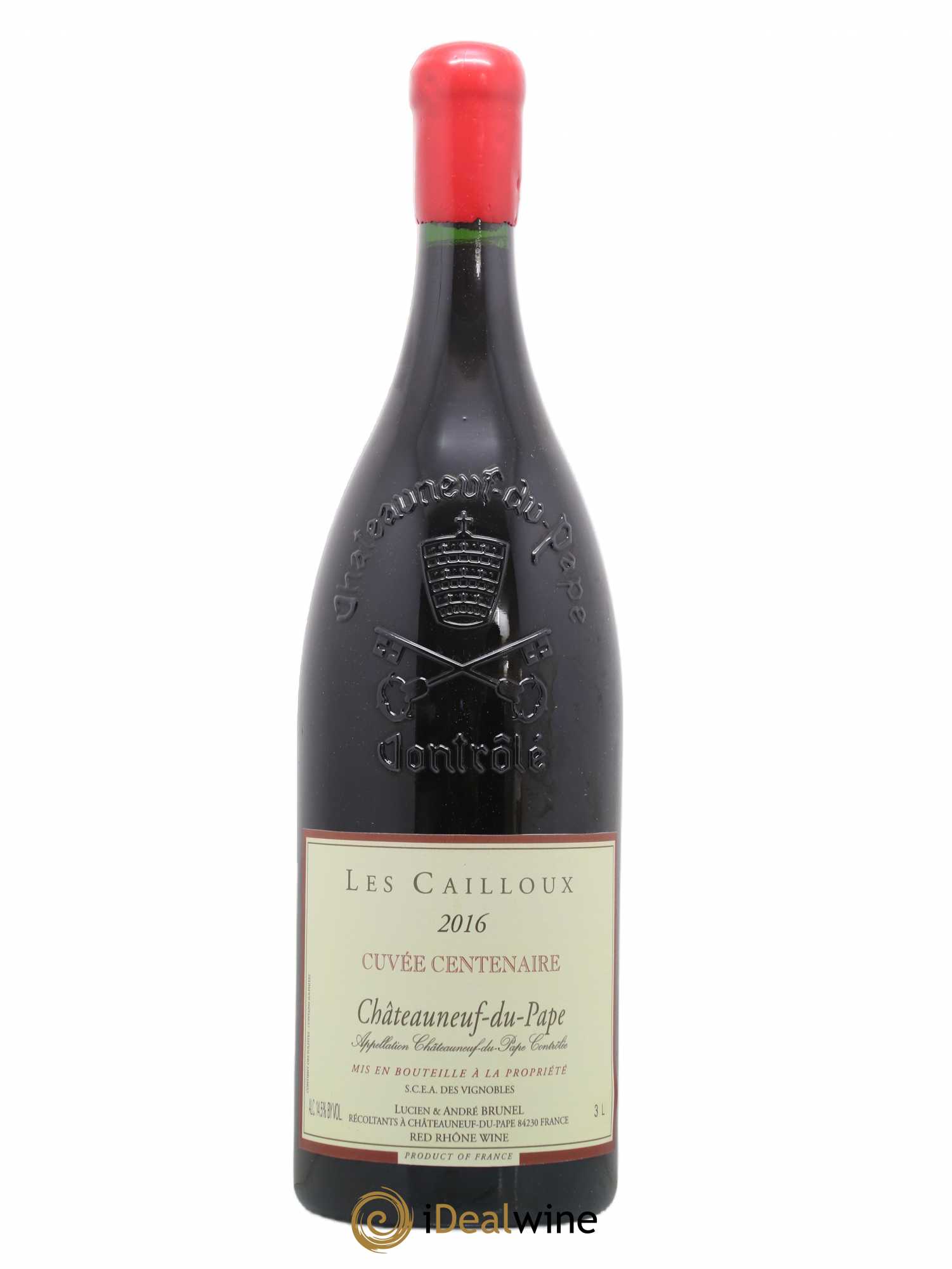 Châteauneuf-du-Pape Les Cailloux Cuvée Centenaire André Brunel 2016 - Lot de 1 double magnum - 0