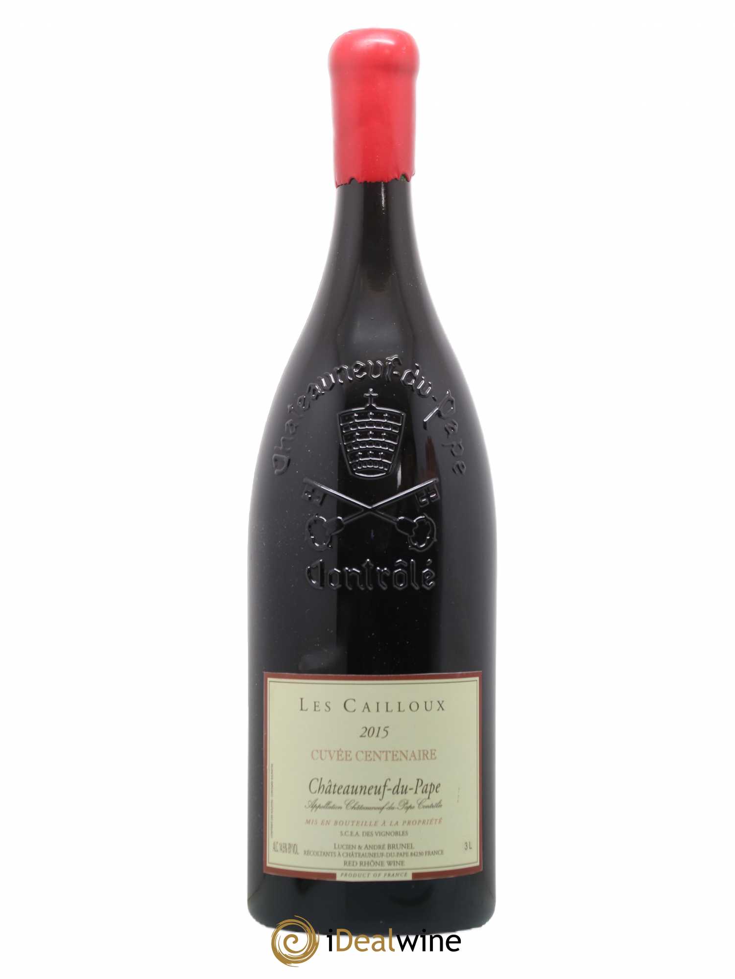 Châteauneuf-du-Pape Les Cailloux Cuvée Centenaire André Brunel 2015 - Lot de 1 double magnum - 0