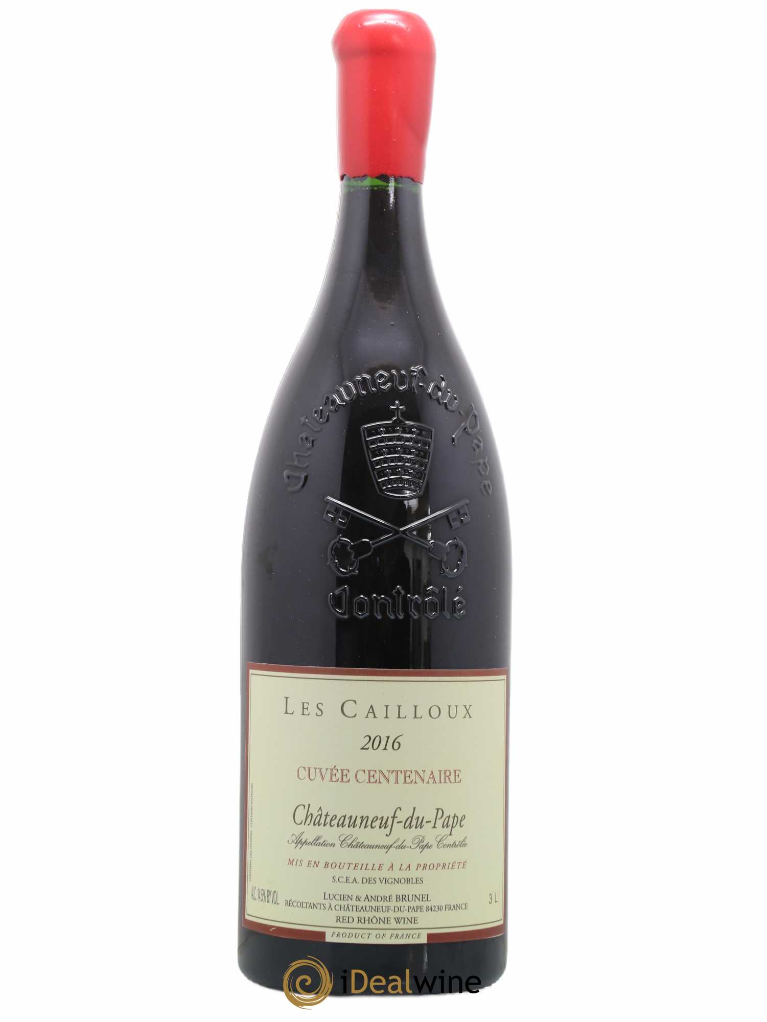 Châteauneuf-du-Pape Les Cailloux Cuvée Centenaire André Brunel 2016 - Lot de 1 double magnum - 0