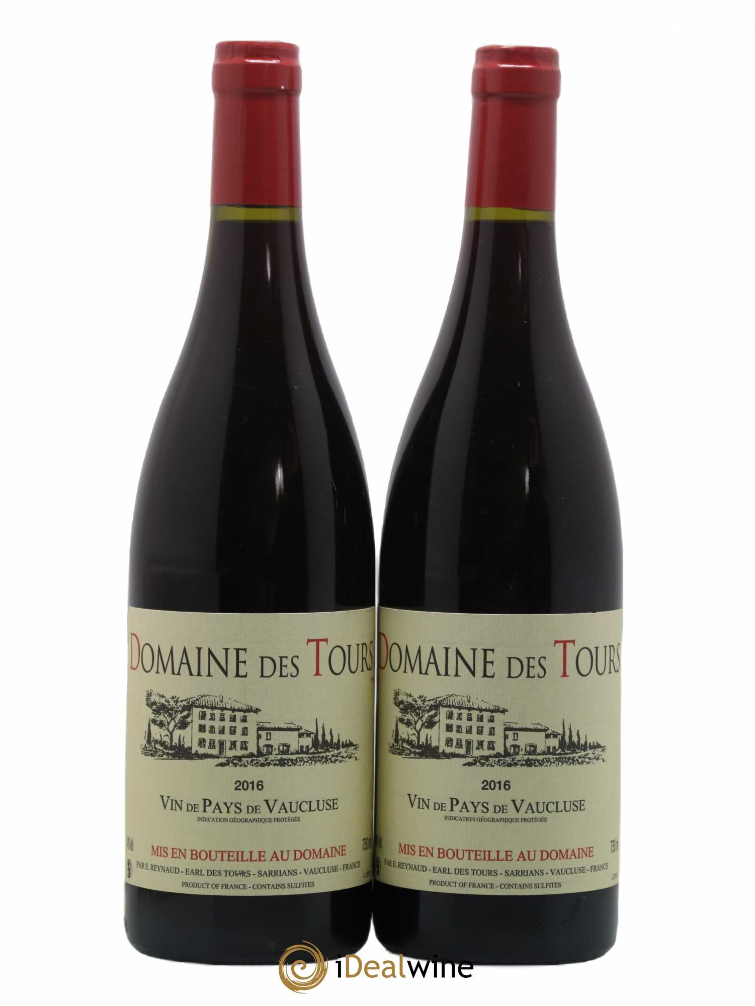 Vaucluse (Vin de Pays de Vaucluse) Domaine des Tours Emmanuel Reynaud 2016 - Lot de 2 bouteilles - 0