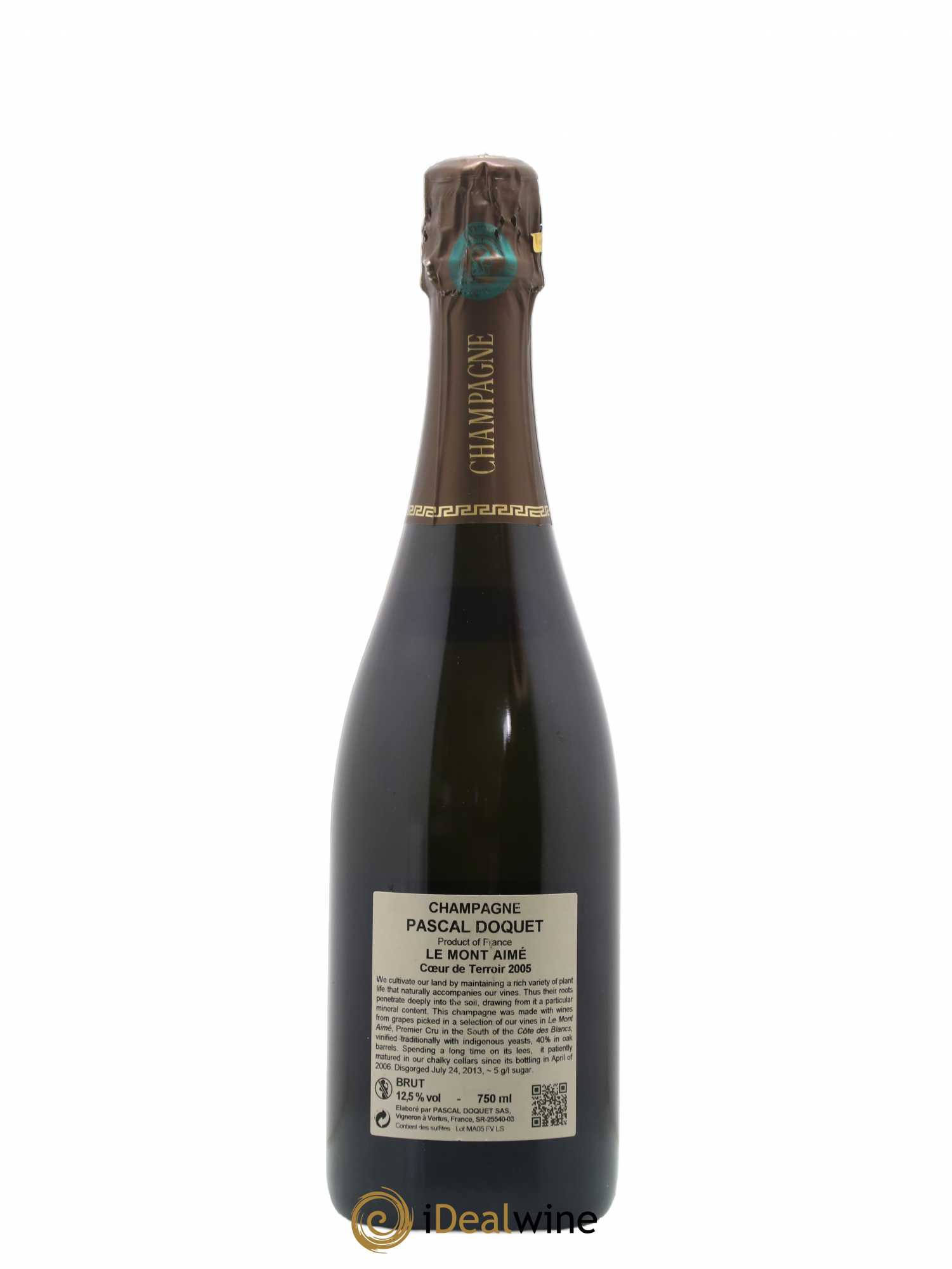 Champagne Premier Cru Le Mont Aimé Pascal Doquet 2005 - Posten von 1 Flasche - 1