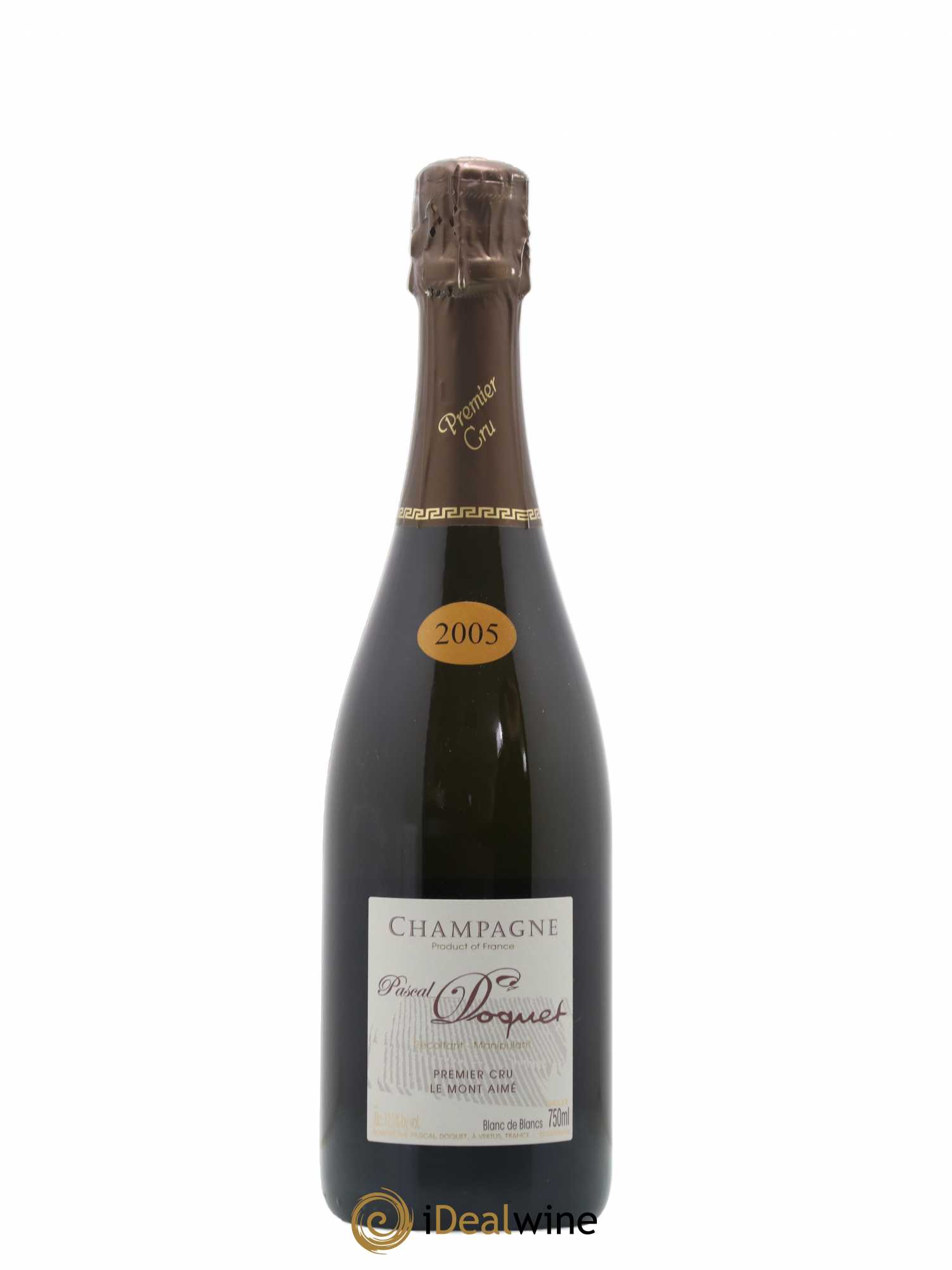 Champagne Premier Cru Le Mont Aimé Pascal Doquet 2005 - Posten von 1 Flasche - 0