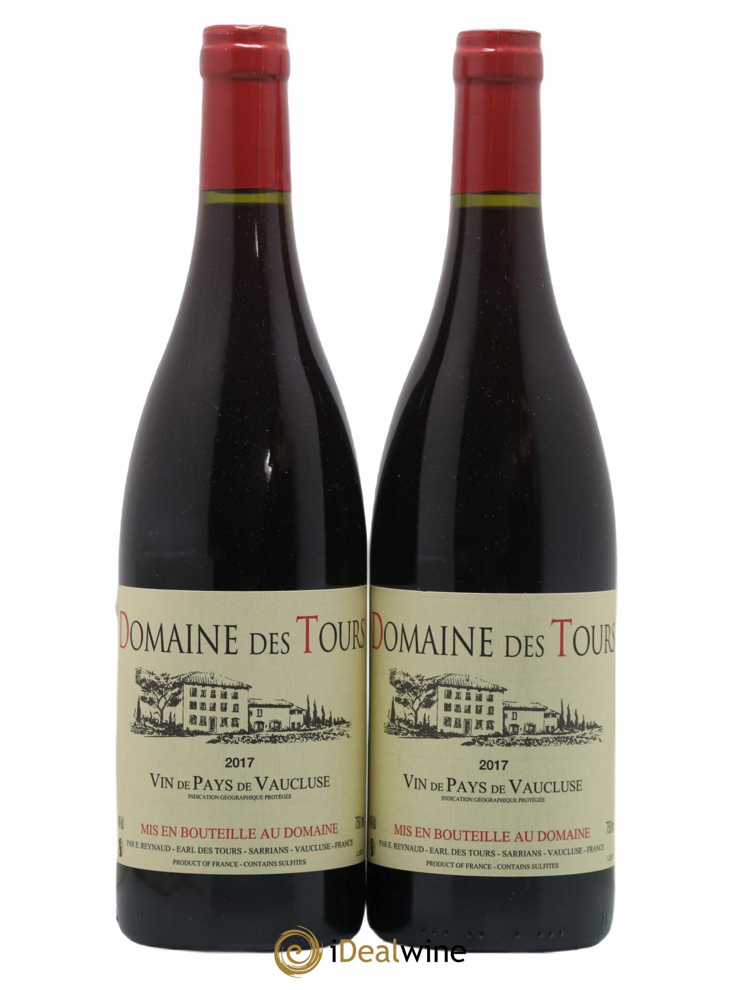 Vaucluse (Vin de Pays de Vaucluse) Domaine des Tours Emmanuel Reynaud 2017 - Lot de 2 bouteilles - 0