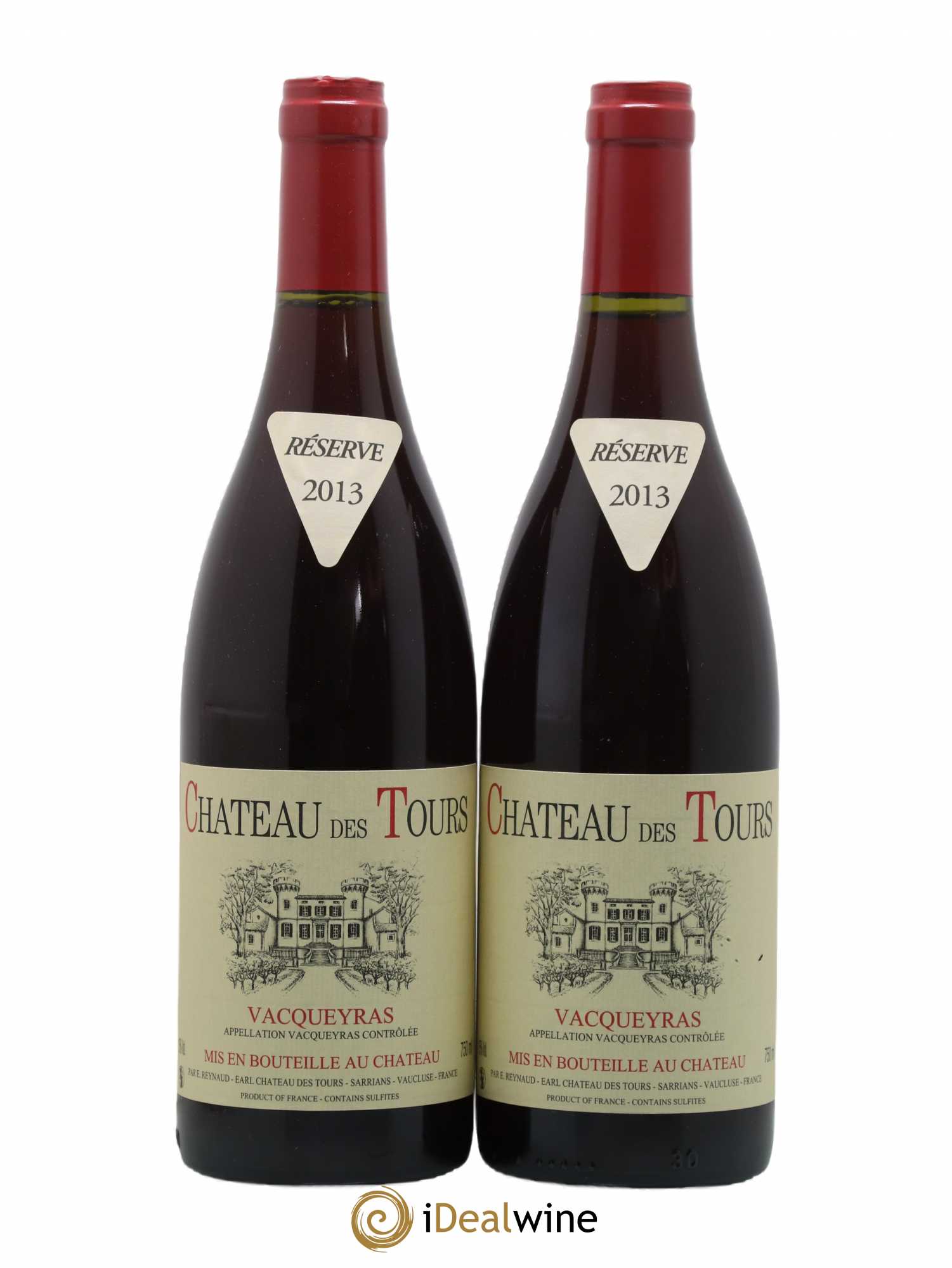 Vacqueyras Château des Tours Emmanuel Reynaud 2013 - Lot de 2 bouteilles - 0