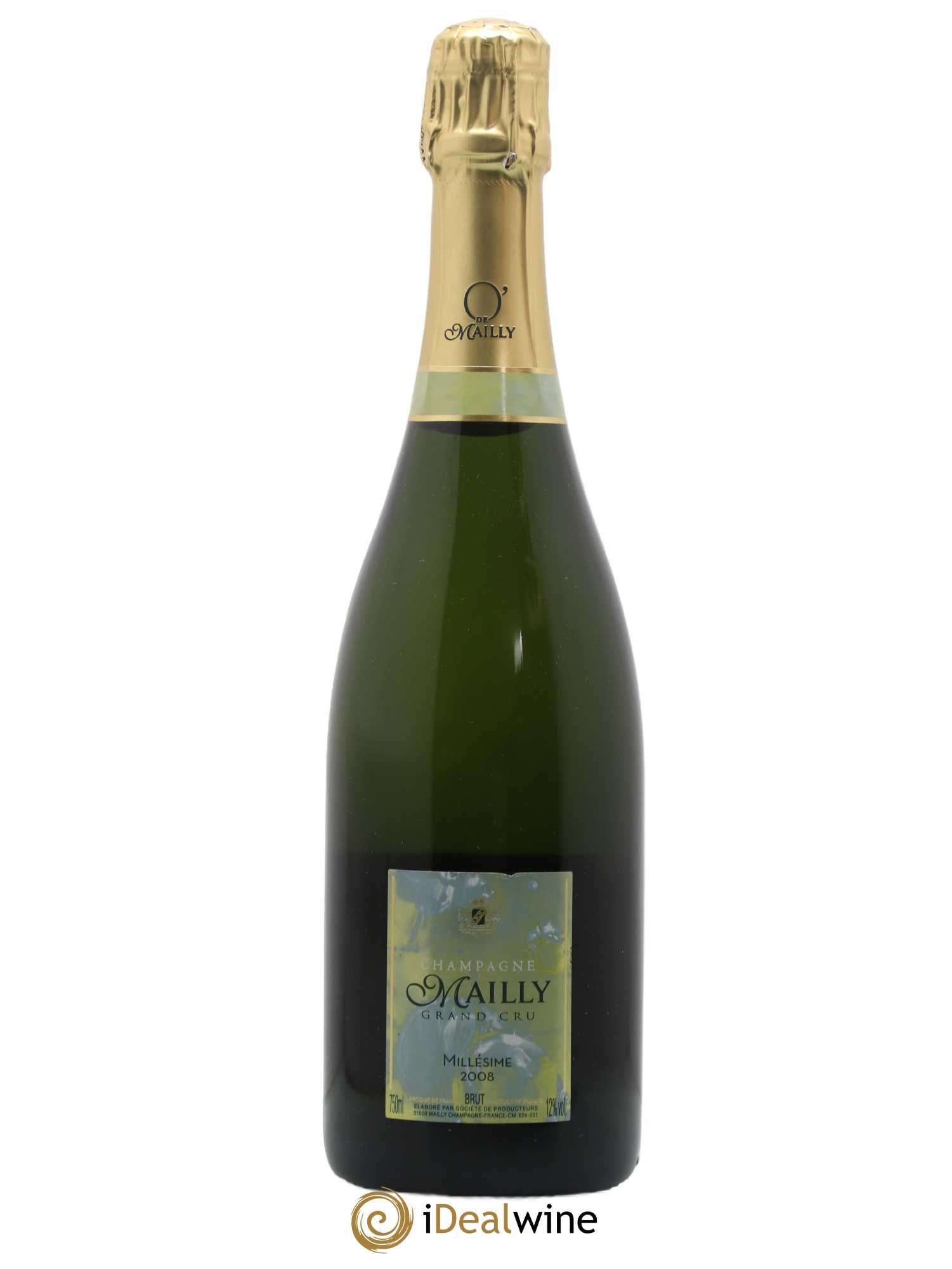 Brut millésimé Mailly 2008 - Lot de 1 bouteille - 0