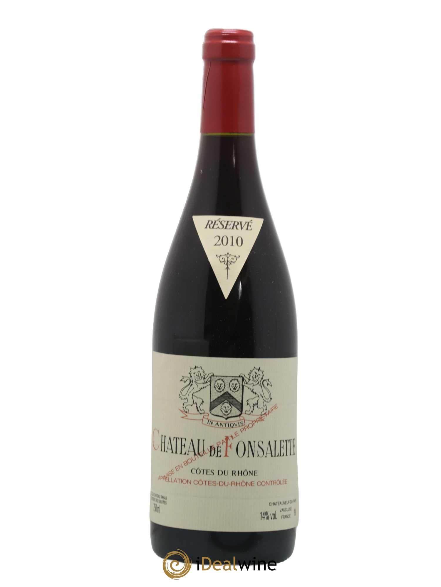 Côtes-du-Rhône Château de Fonsalette Emmanuel Reynaud 2010 - Lot de 1 bouteille - 0