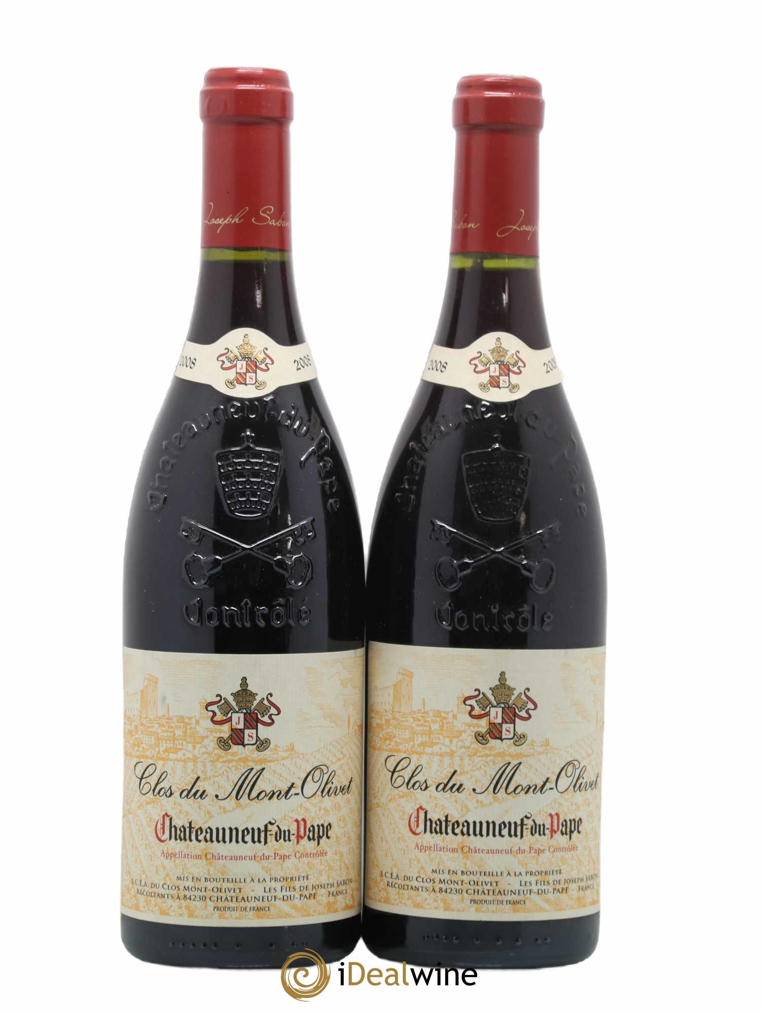 Châteauneuf-du-Pape Clos du Mont-Olivet 2008 - Lot de 2 bouteilles - 0