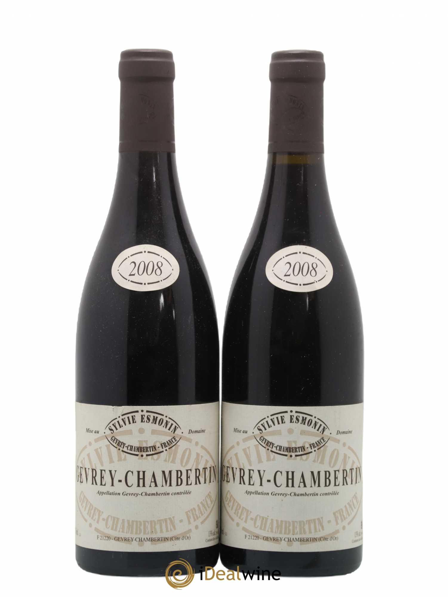 Gevrey-Chambertin Sylvie Esmonin 2008 - Lot de 2 bouteilles - 0