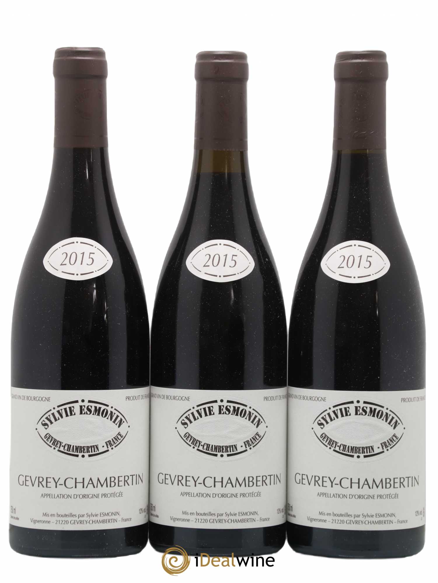 Gevrey-Chambertin Sylvie Esmonin 2015 - Lot de 3 bouteilles - 0